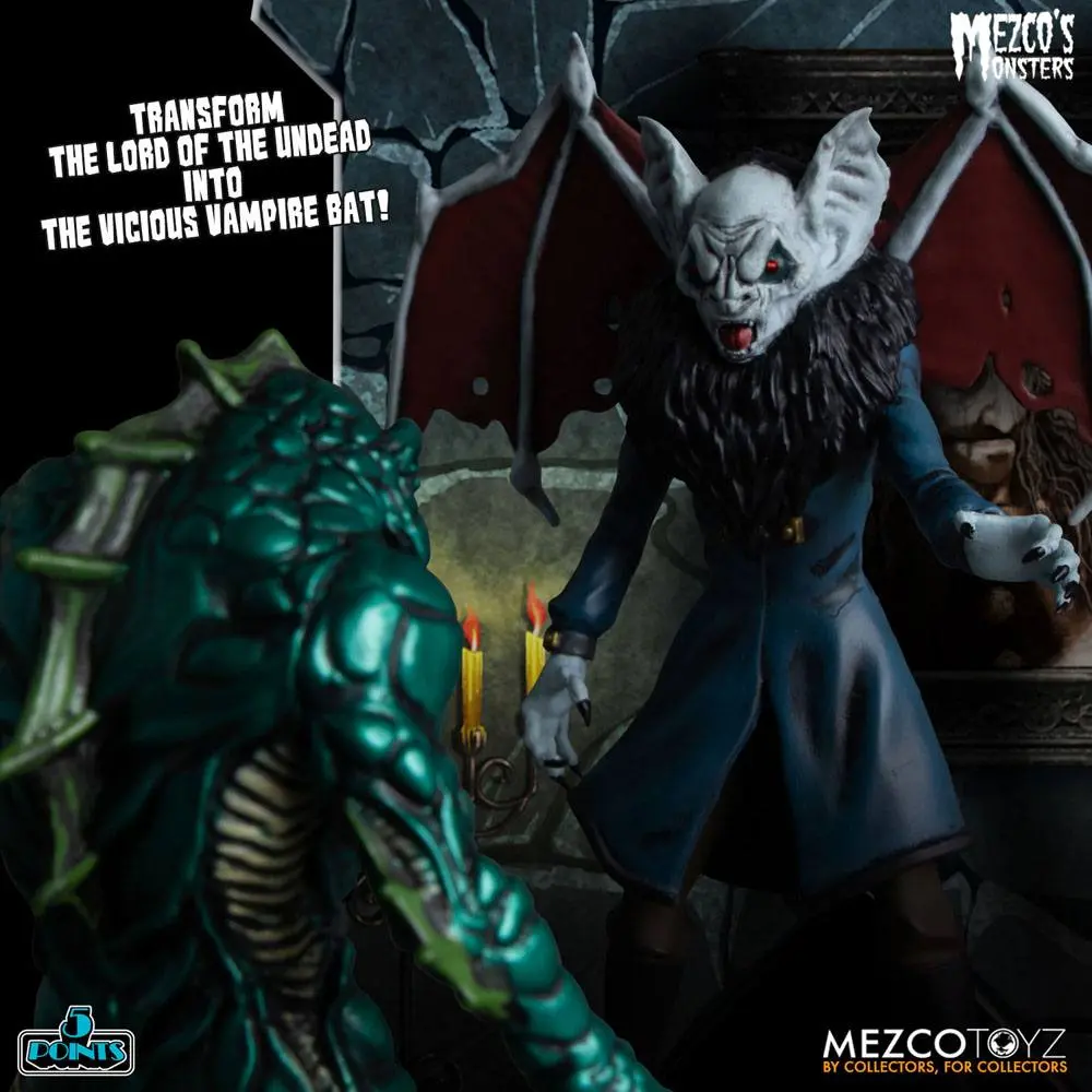 Mezco's Monsters 5 Points akcijske figure Tower of Fear Deluxe Set 9 cm fotografija izdelka