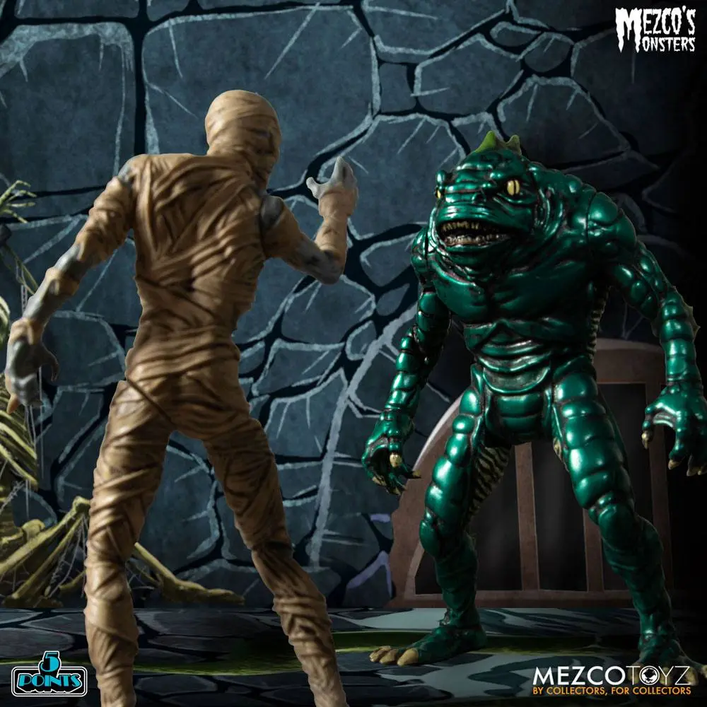 Mezco's Monsters 5 Points akcijske figure Tower of Fear Deluxe Set 9 cm fotografija izdelka