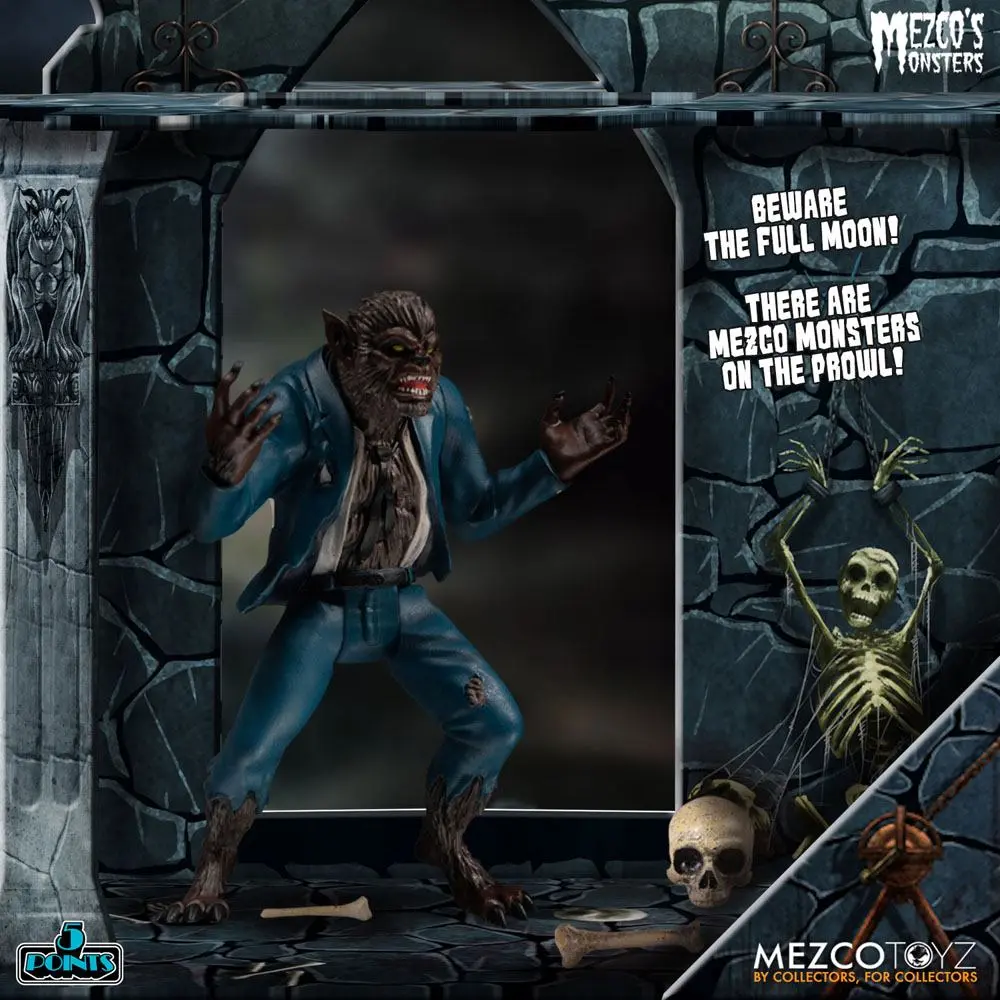 Mezco's Monsters 5 Points akcijske figure Tower of Fear Deluxe Set 9 cm fotografija izdelka