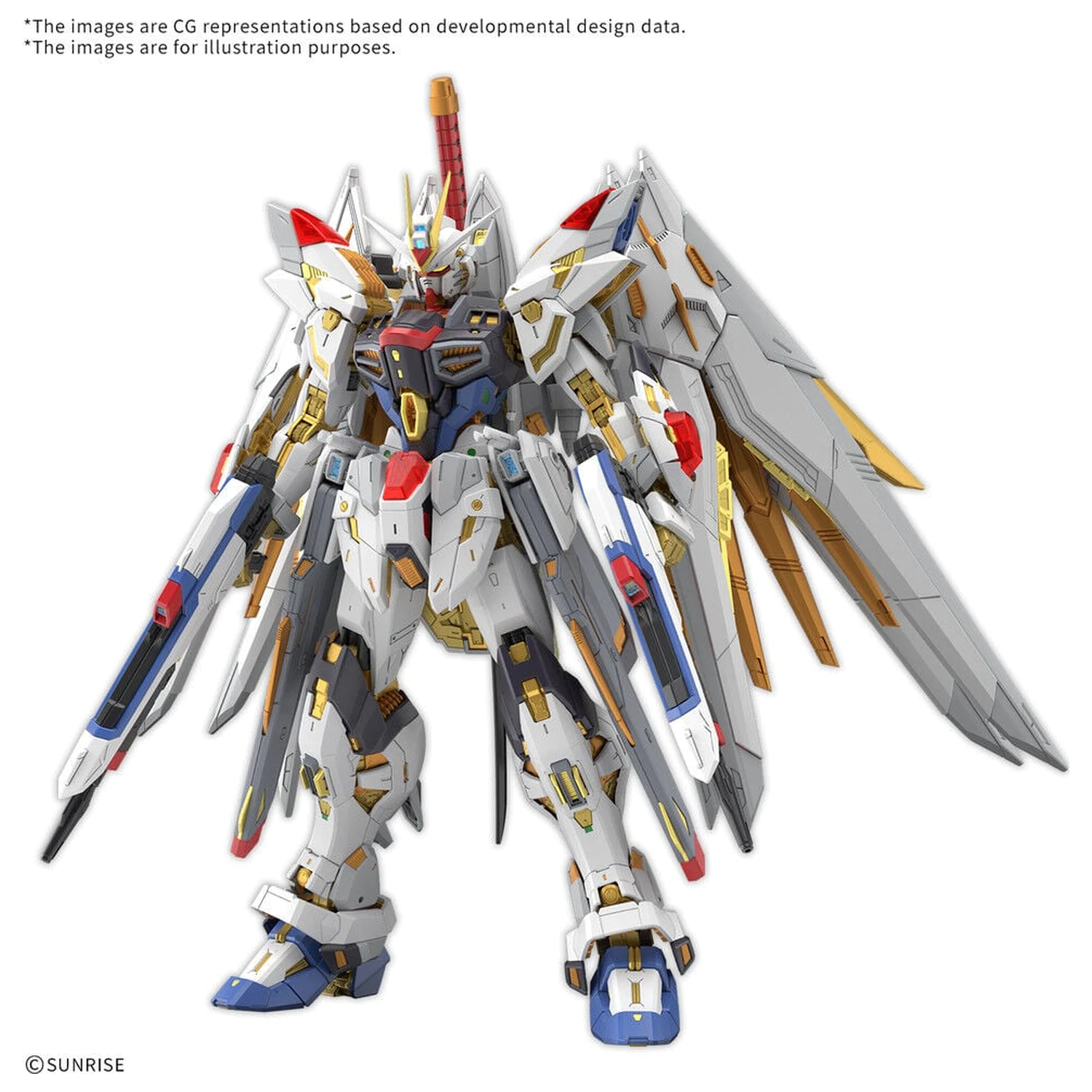 MGEX 1/100 Mighty Strike Freedom Gundam Mobile Suit Gundam SEED Freedom Master Grade Extreme Komplet modela fotografija izdelka