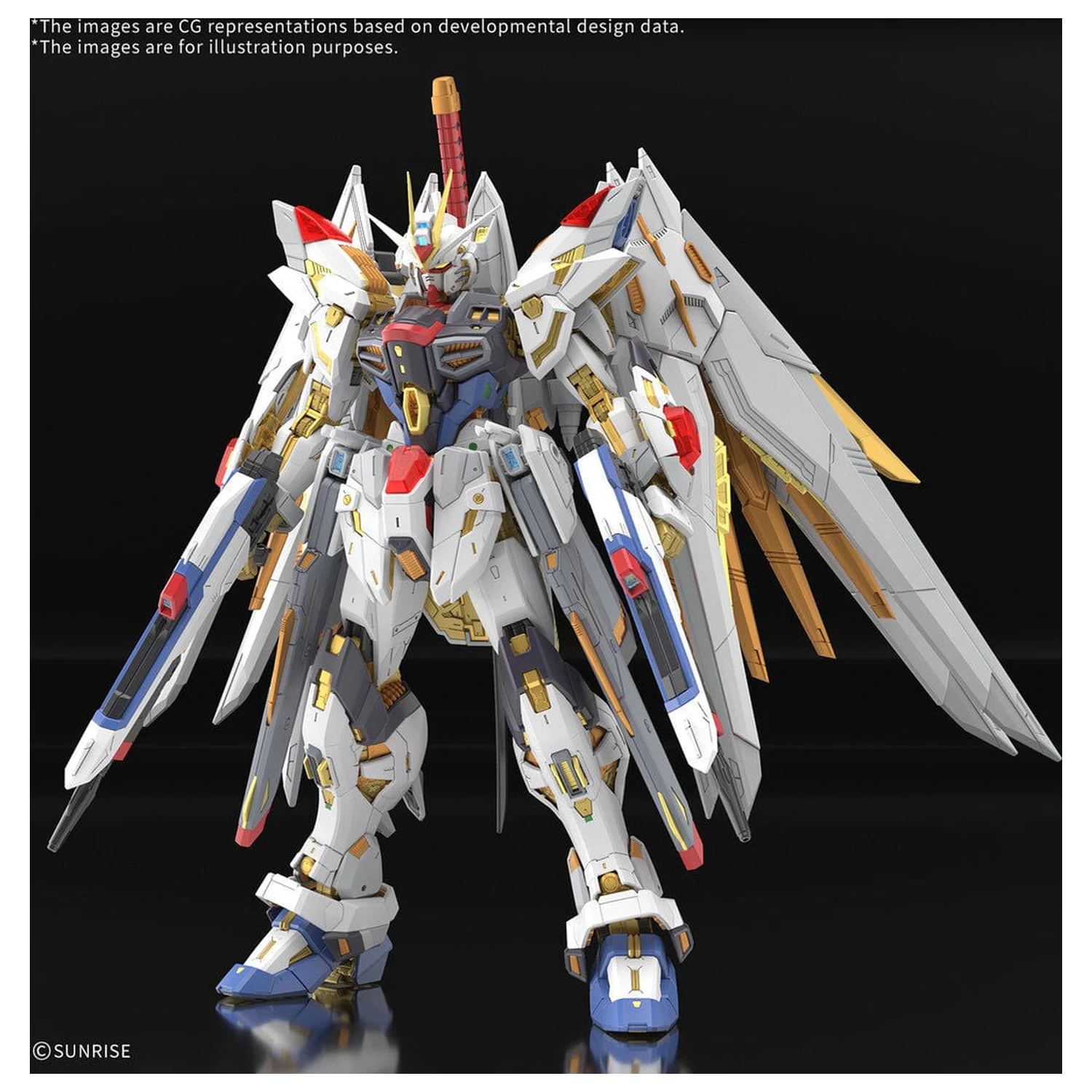 MGEX 1/100 Mighty Strike Freedom Gundam Mobile Suit Gundam SEED Freedom Master Grade Extreme Komplet modela fotografija izdelka