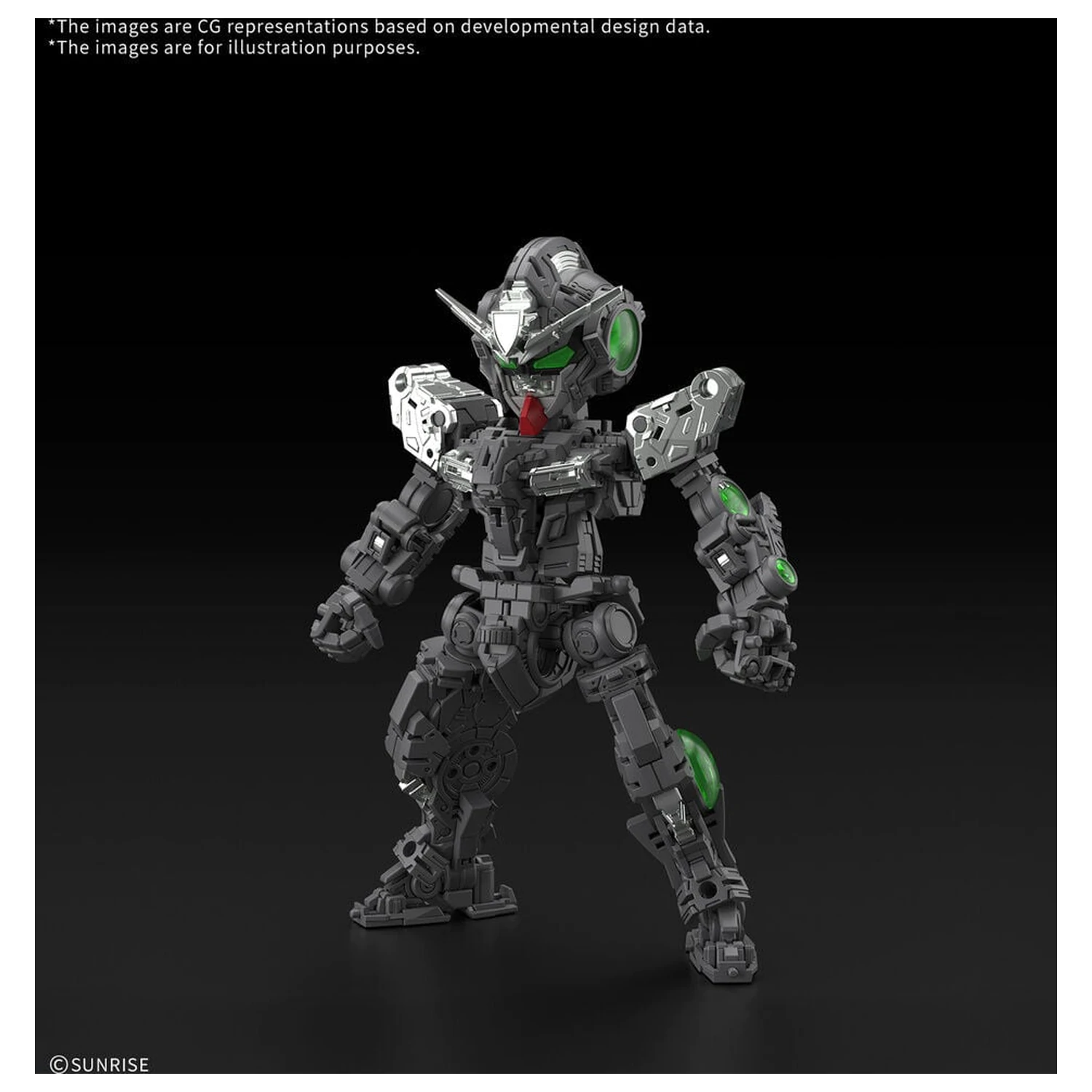 MGSD 00 Raiser Mobile Suit Gundam 00 Master Grade SD Komplet modelov fotografija izdelka