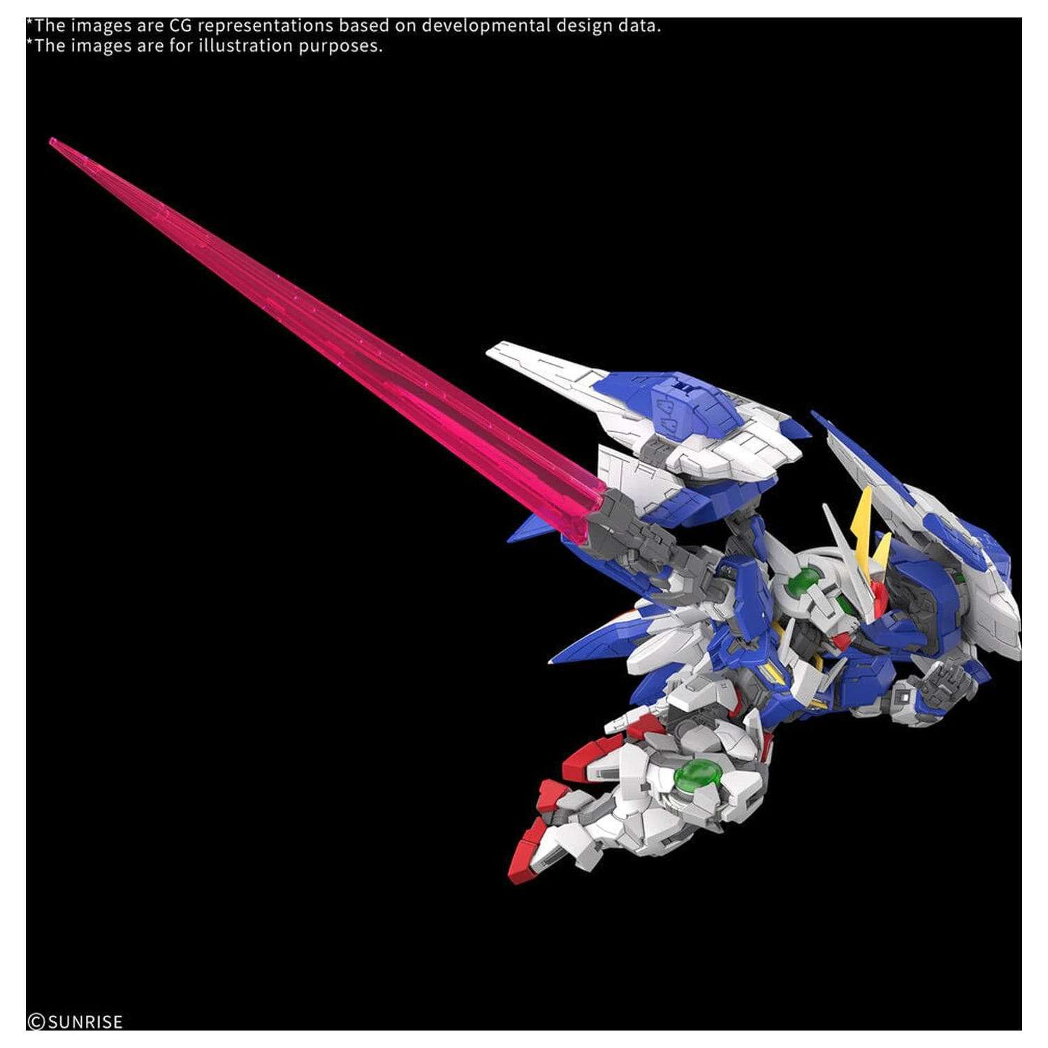 MGSD 00 Raiser Mobile Suit Gundam 00 Master Grade SD Komplet modelov fotografija izdelka