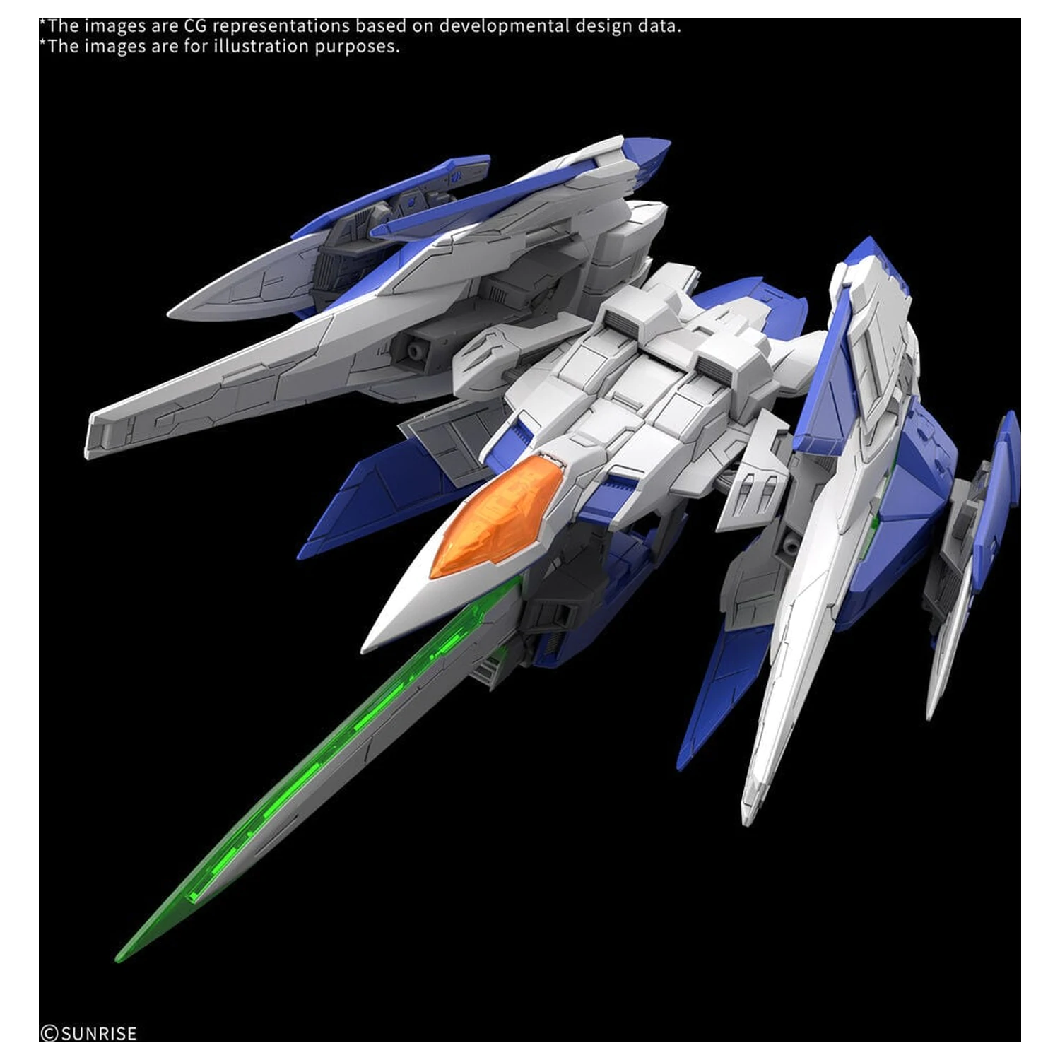MGSD 00 Raiser Mobile Suit Gundam 00 Master Grade SD Komplet modelov fotografija izdelka