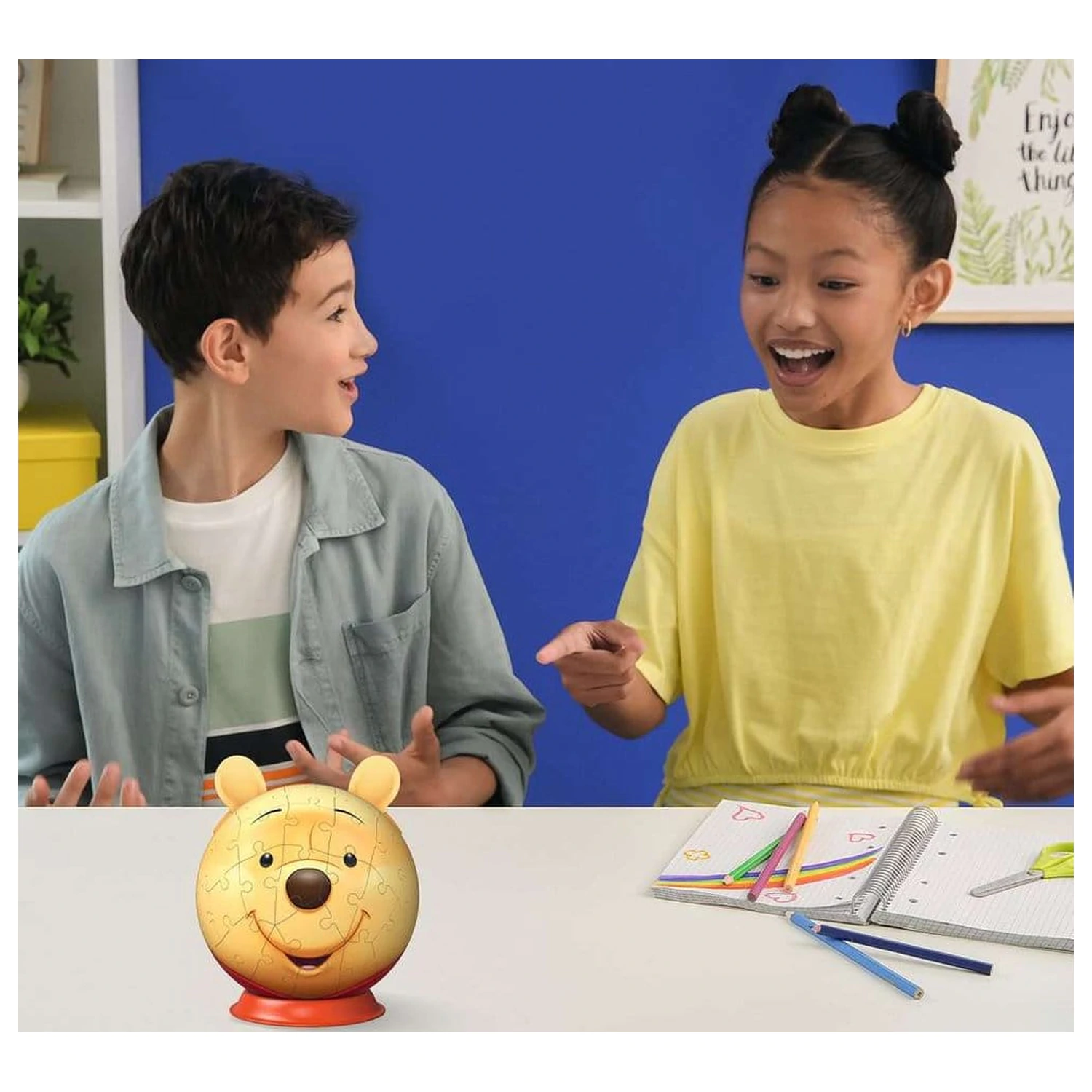 Winnie the Pooh 3D sestavljanka žoga z ušesi (77 kosov) fotografija izdelka