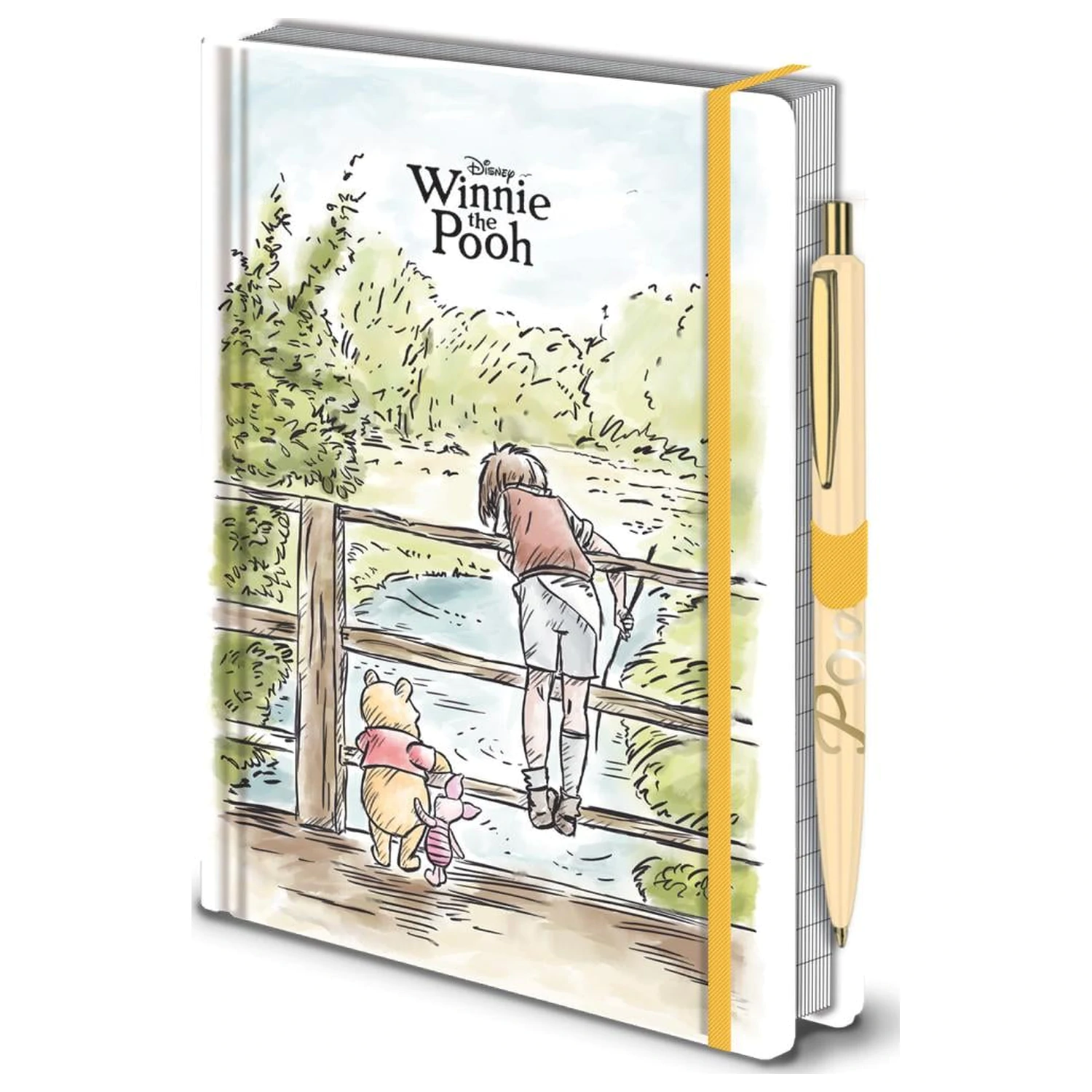 Winnie the Pooh Beležnica in kemični svinčnik Pooh Sticks fotografija izdelka