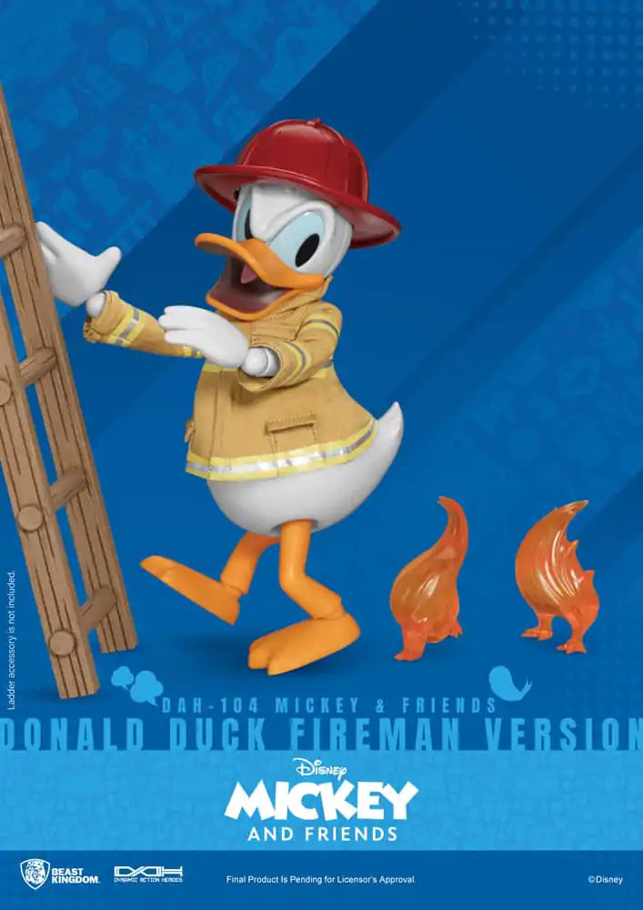 Mickey & Friends Dynamic 8ction Heroes akcijska figura 1/9 Donald Duck Fireman Ver. 24 cm fotografija izdelka