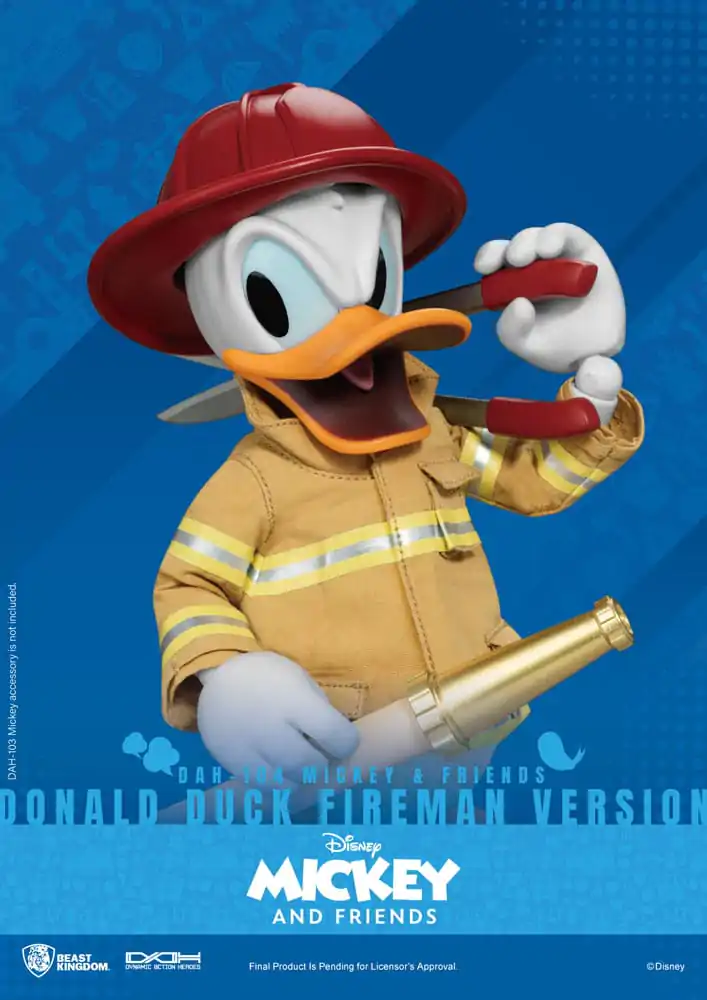 Mickey & Friends Dynamic 8ction Heroes akcijska figura 1/9 Donald Duck Fireman Ver. 24 cm fotografija izdelka