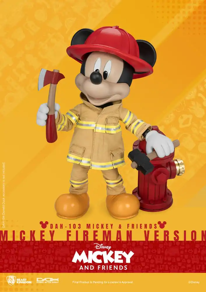 Mickey & Friends Dynamic 8ction Heroes akcijska figura 1/9 Mickey Fireman Ver. 24 cm fotografija izdelka