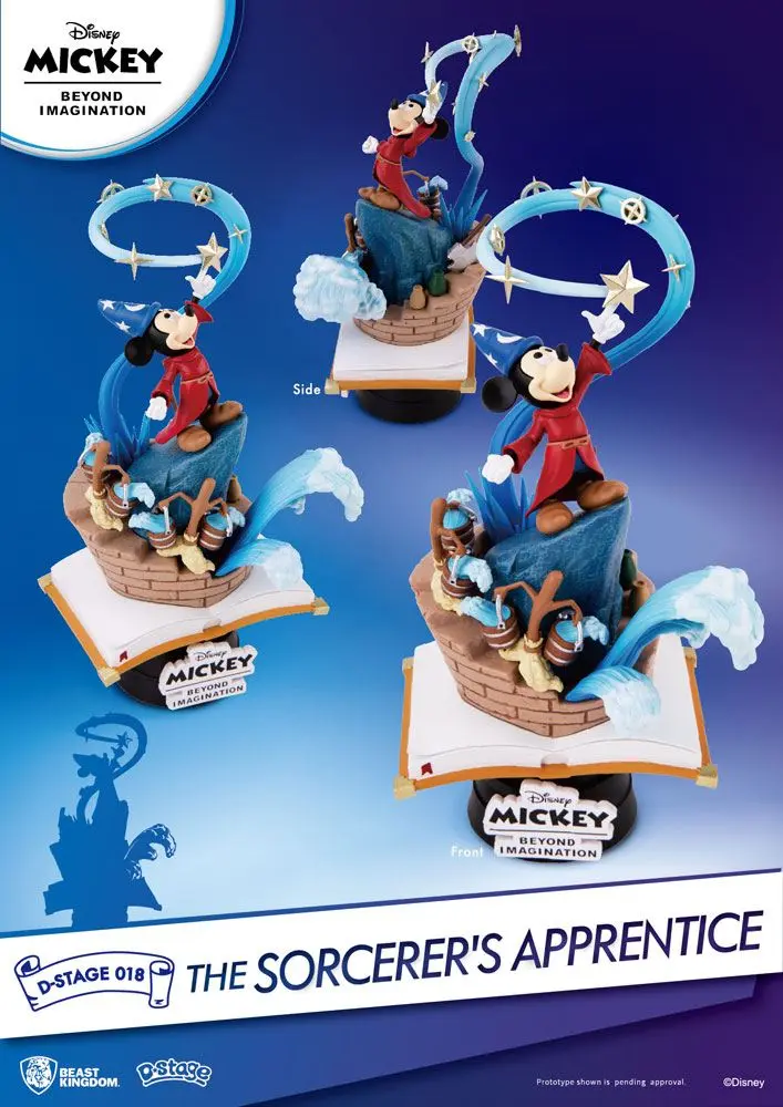 Mickey Beyond Imagination D-Stage PVC Diorama The Sorcerer's Apprentice 15 cm fotografija izdelka
