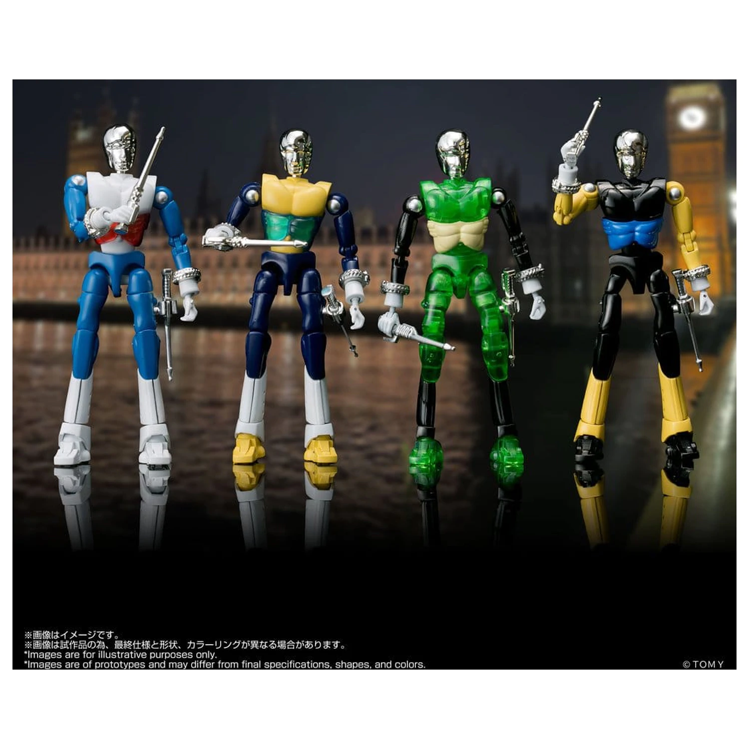 Microman Legacysoul akcijske figure komplet 4 kosi SPYM M14X Set fotografija izdelka