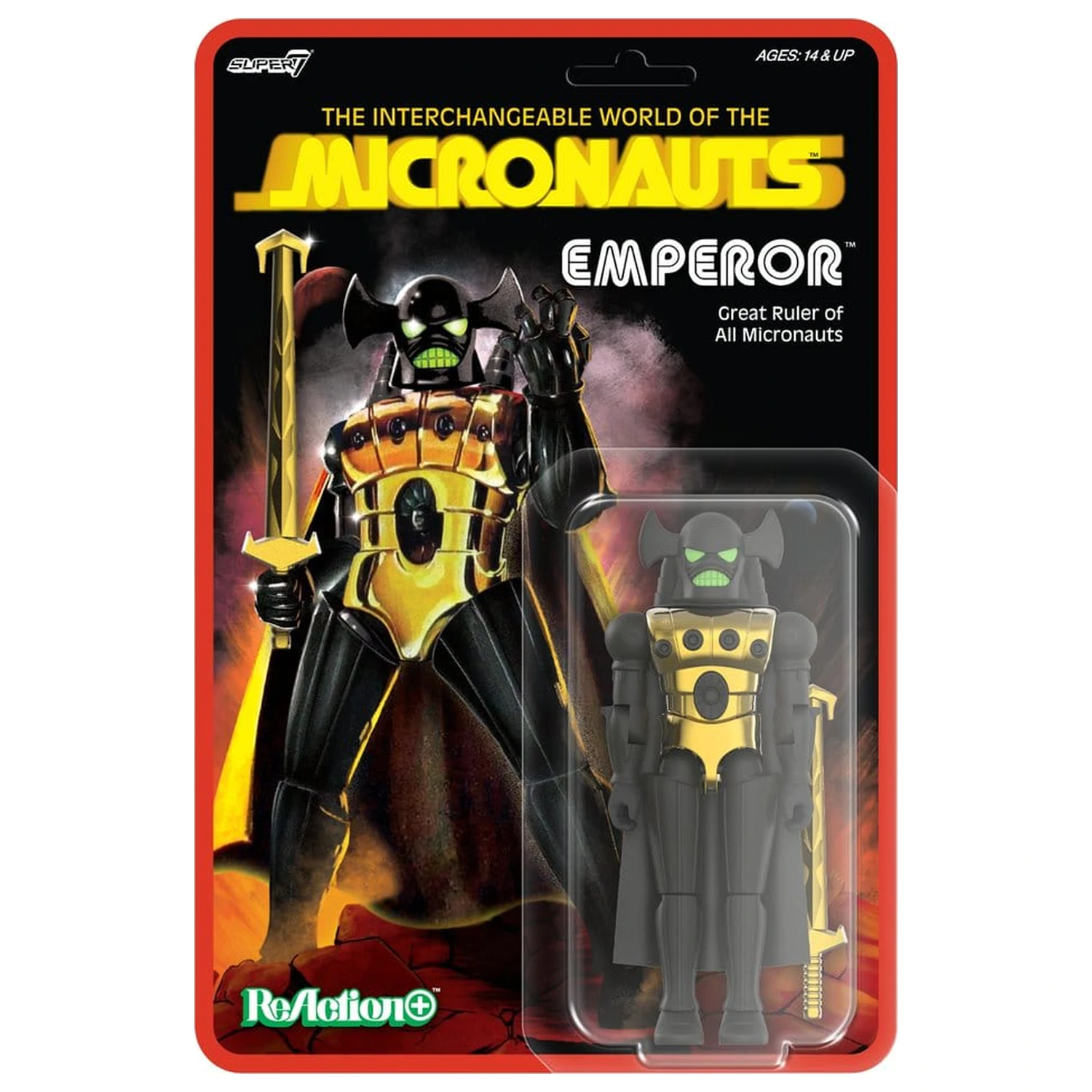 Micronauts ReAction+ Akcijska figura Val 03 Emperor 10 cm fotografija izdelka