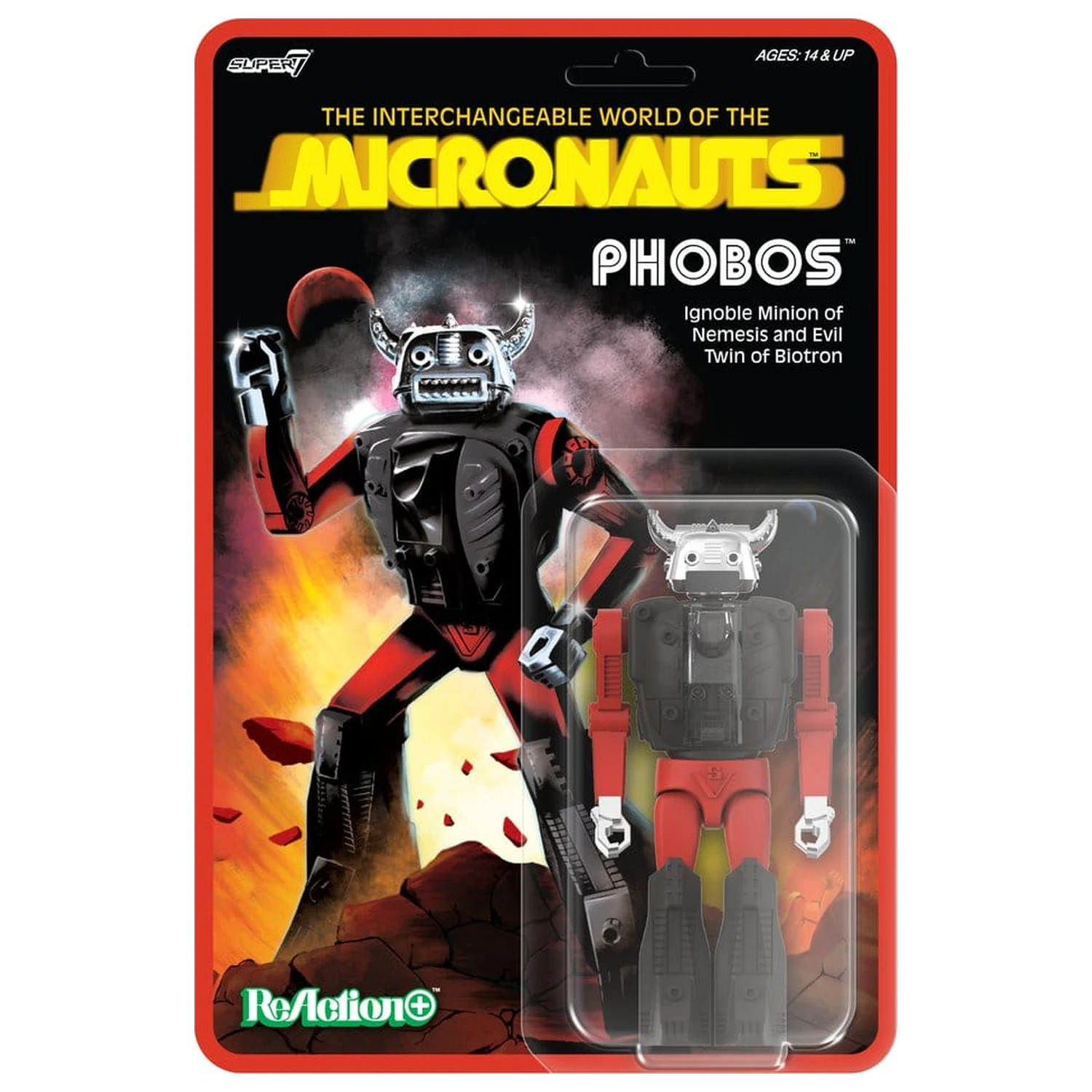 Micronauts ReAction+ Action Figure Wave 04 Phobos akcijska figura val 04 Phobos fotografija izdelka