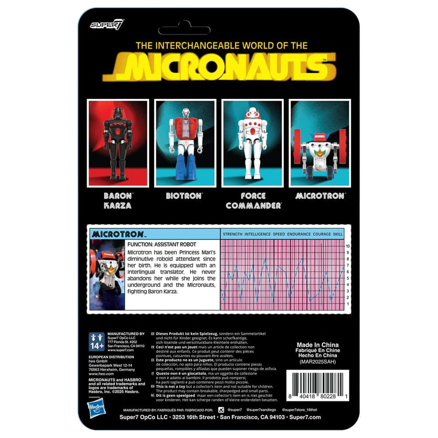 Micronauts ReAction+ akcijska figura Microtron 9 cm fotografija izdelka