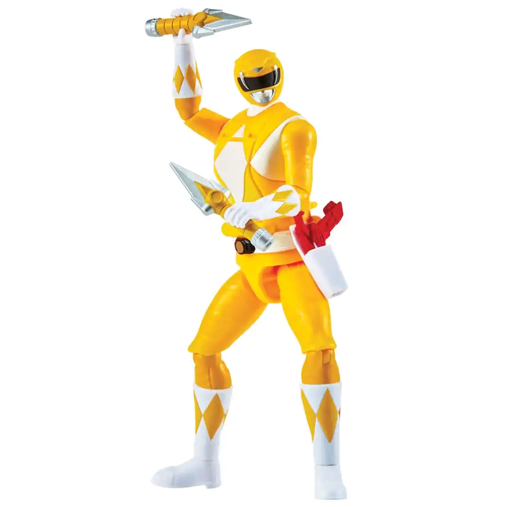 Mighty Morphin Power Rangers Action Figure Auto-Morphin Yellow Ranger 12 cm Akcijska Figura fotografija izdelka