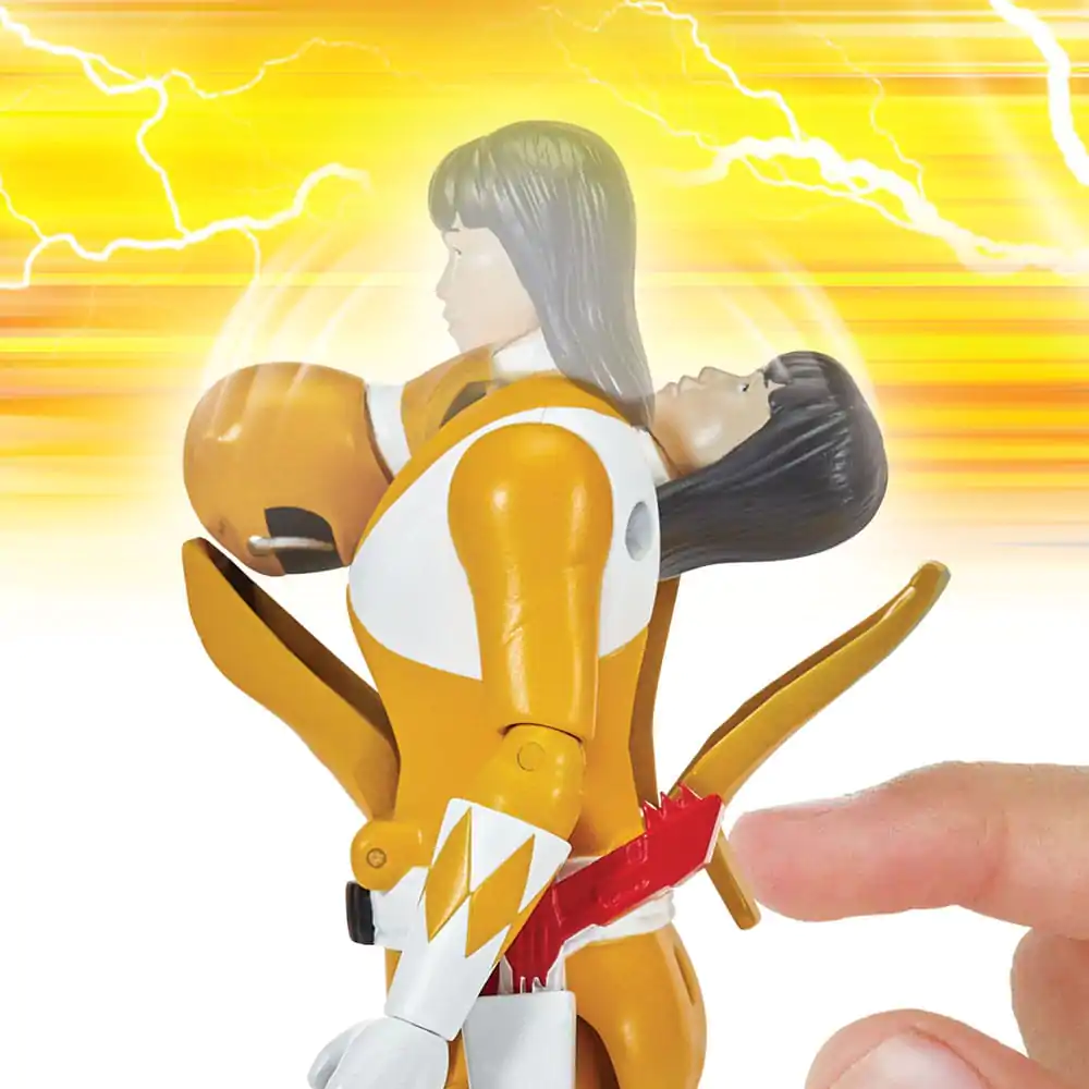 Mighty Morphin Power Rangers Action Figure Auto-Morphin Yellow Ranger 12 cm Akcijska Figura fotografija izdelka