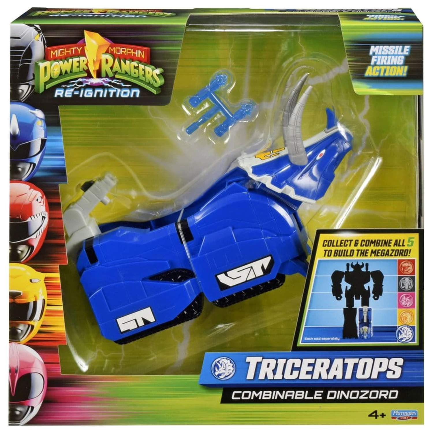 Mighty Morphin Power Rangers Combinable Dinozord Akcijska figura Triceratops 20 cm fotografija izdelka