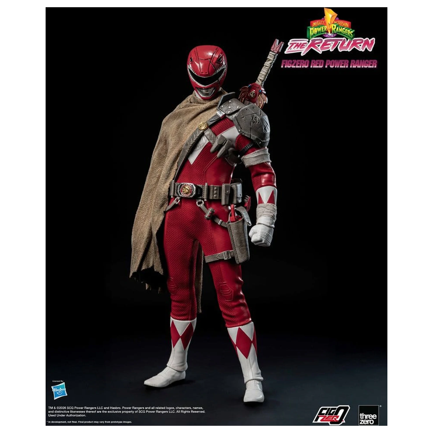 Mighty Morphin Power Rangers: The Return FigZero Action Figure 1/6 Rdeči Power Ranger 31 cm fotografija izdelka