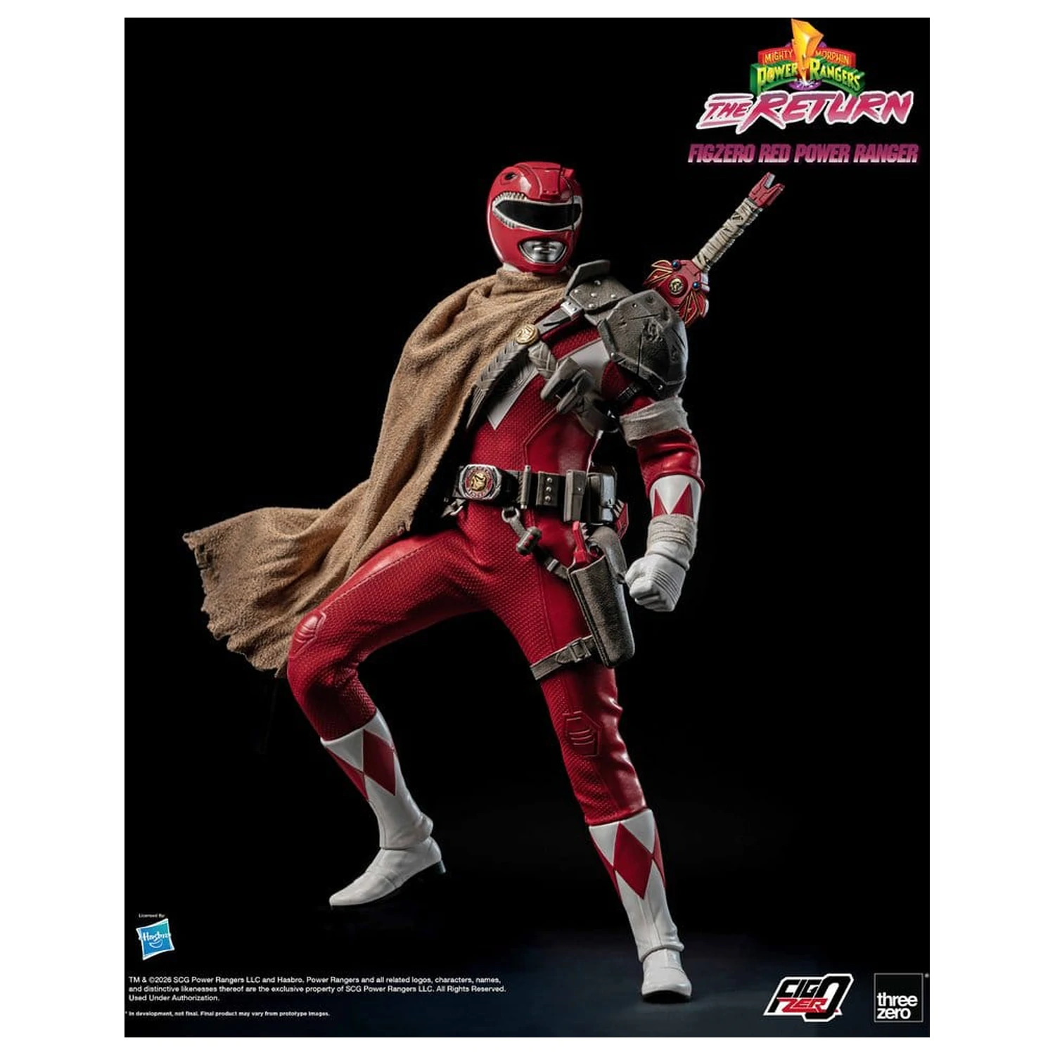 Mighty Morphin Power Rangers: The Return FigZero Action Figure 1/6 Rdeči Power Ranger 31 cm fotografija izdelka