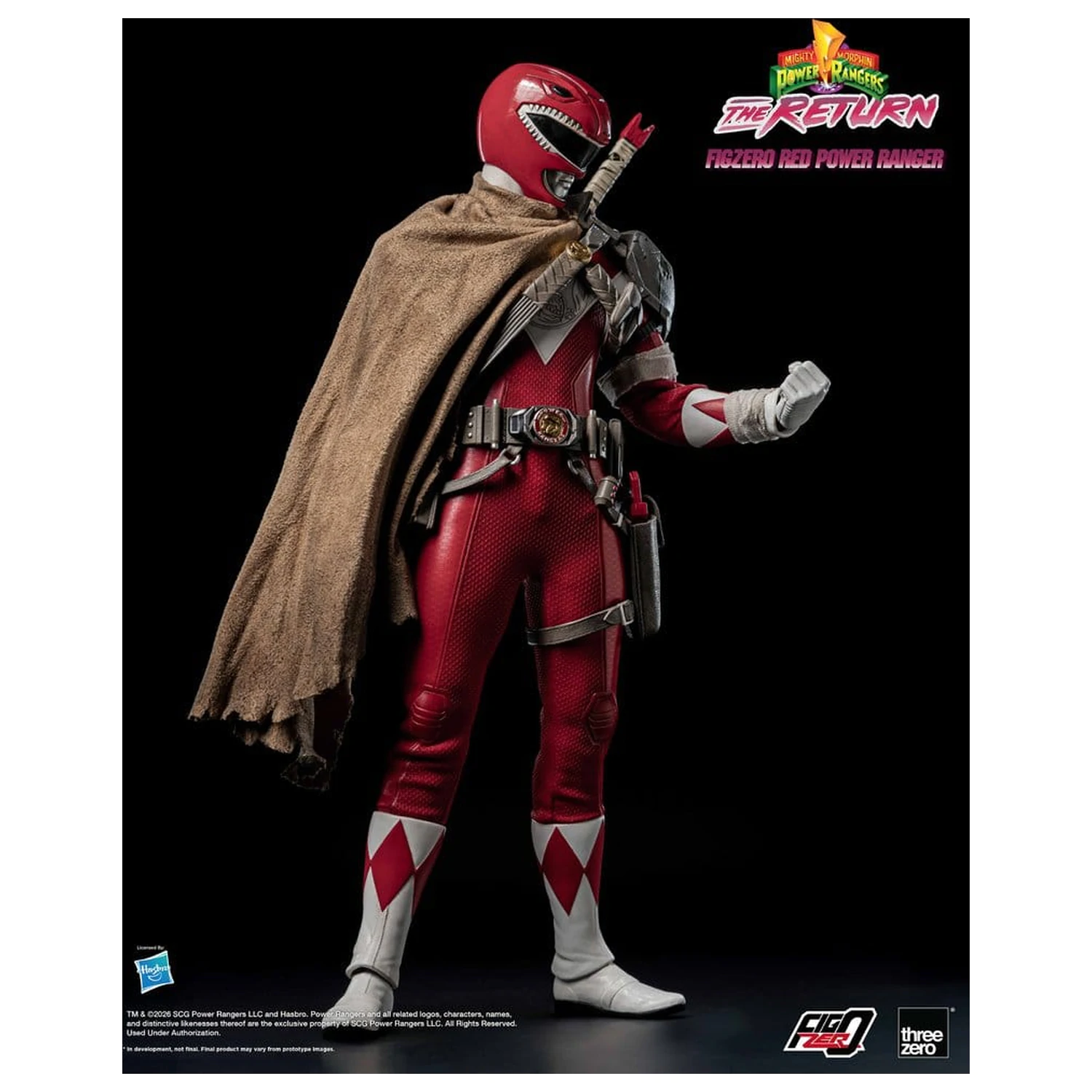Mighty Morphin Power Rangers: The Return FigZero Action Figure 1/6 Rdeči Power Ranger 31 cm fotografija izdelka