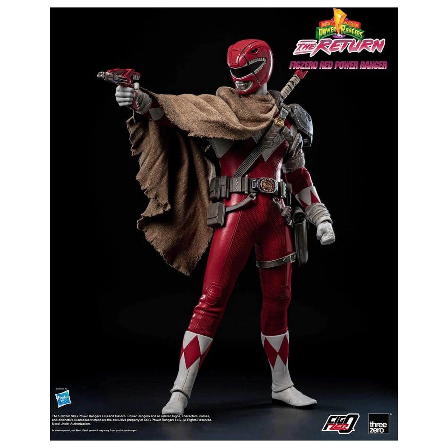 Mighty Morphin Power Rangers: The Return FigZero Action Figure 1/6 Rdeči Power Ranger 31 cm fotografija izdelka