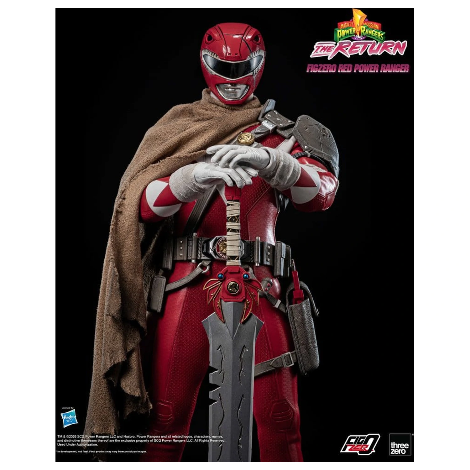 Mighty Morphin Power Rangers: The Return FigZero Action Figure 1/6 Rdeči Power Ranger 31 cm fotografija izdelka
