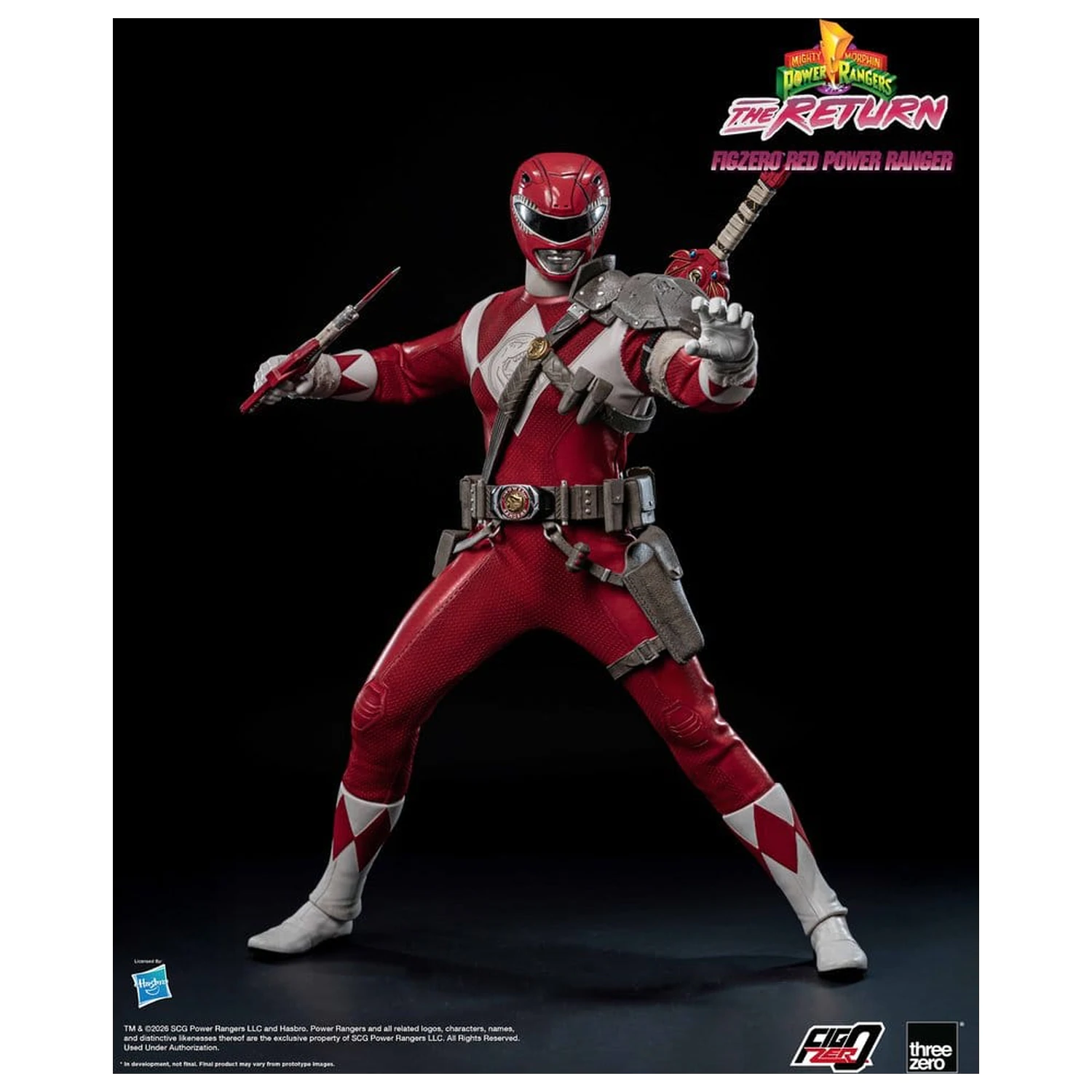 Mighty Morphin Power Rangers: The Return FigZero Action Figure 1/6 Rdeči Power Ranger 31 cm fotografija izdelka