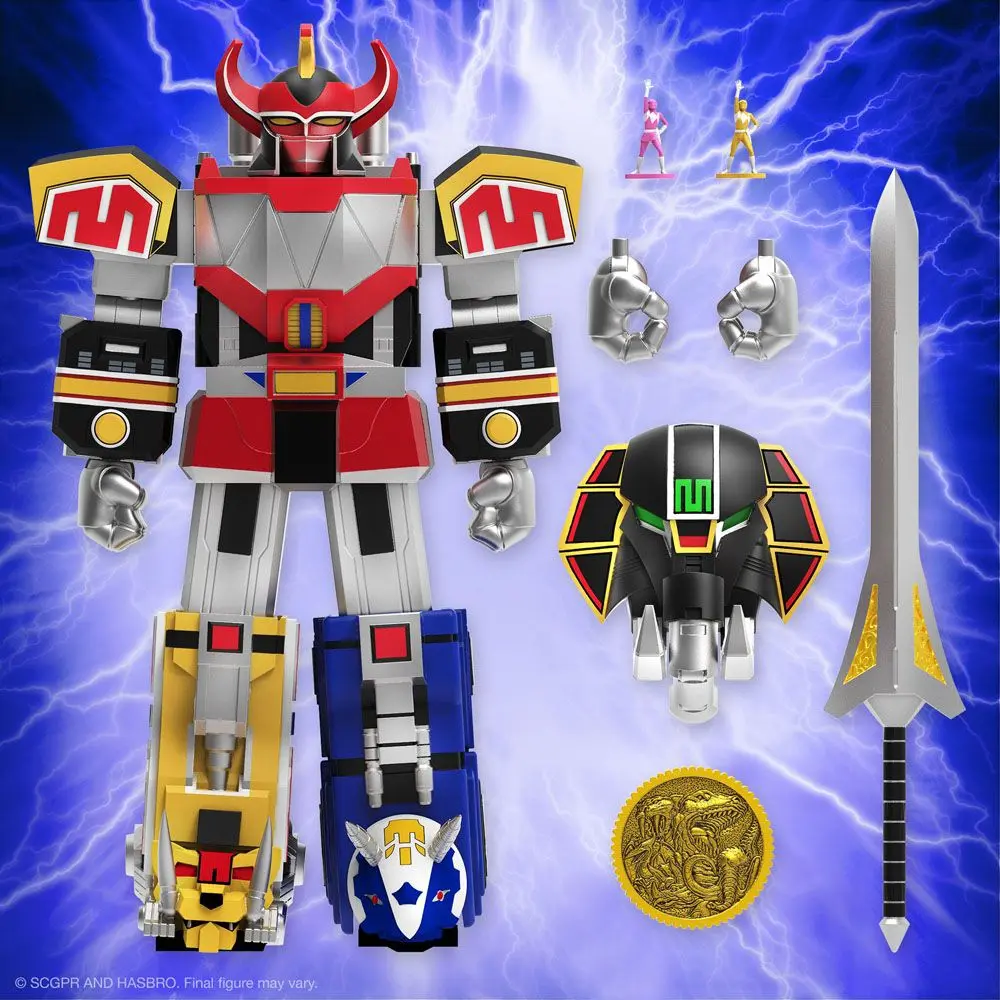 Mighty Morphin Power Rangers Ultimates akcijska figura Dino Megazord 20 cm fotografija izdelka