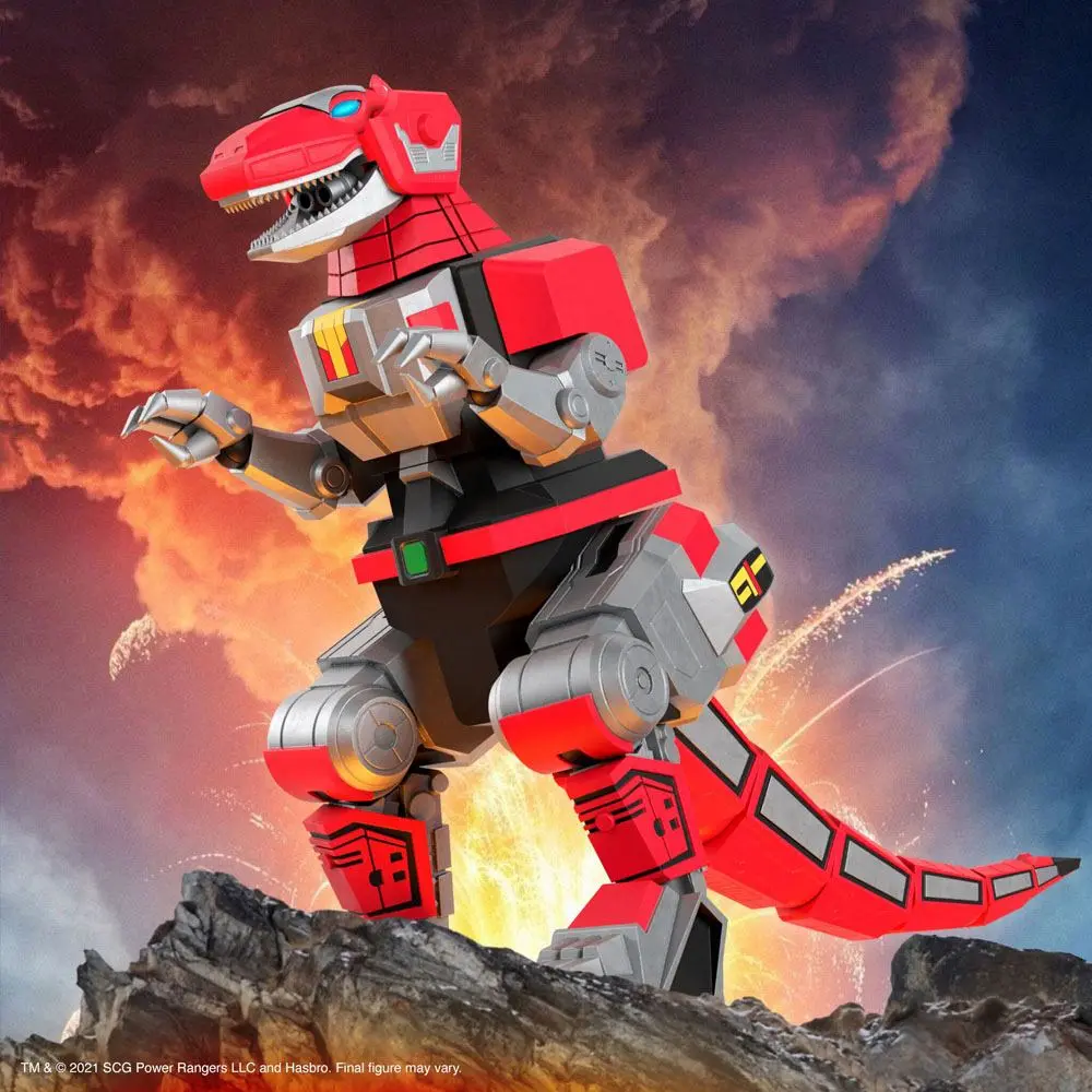 Mighty Morphin Power Rangers Ultimates akcijska figura Tyrannosaurus Dinozord 20 cm fotografija izdelka