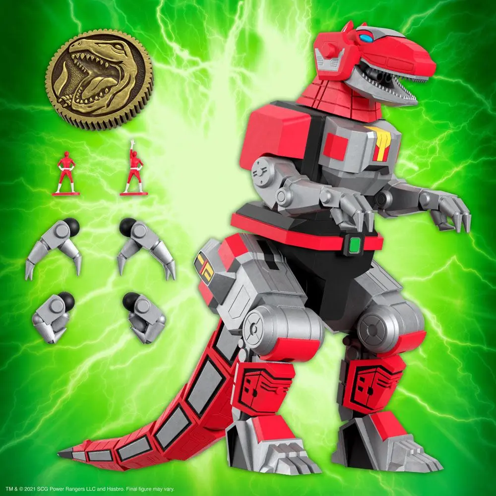 Mighty Morphin Power Rangers Ultimates akcijska figura Tyrannosaurus Dinozord 20 cm fotografija izdelka