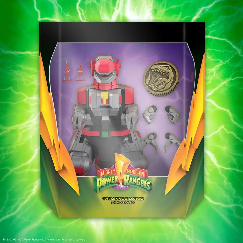 Mighty Morphin Power Rangers Ultimates akcijska figura Tyrannosaurus Dinozord 20 cm fotografija izdelka