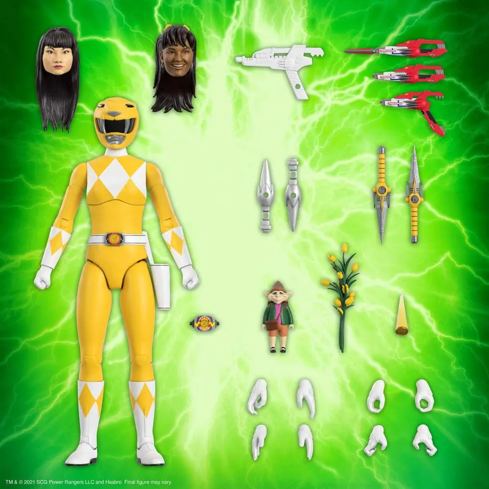 Mighty Morphin Power Rangers Ultimates akcijska figura Yellow Ranger 18 cm fotografija izdelka