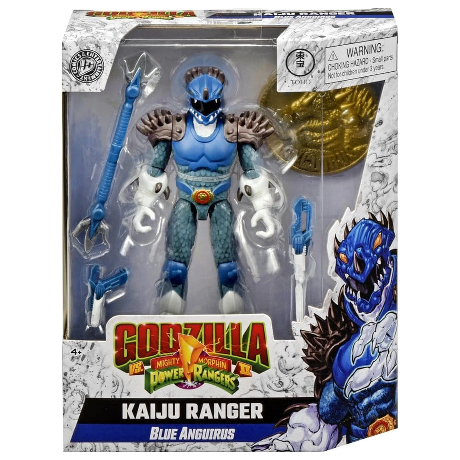 Mighty Morphin Power Rangers x Godzilla akcijska figura Blue Anguirus fotografija izdelka