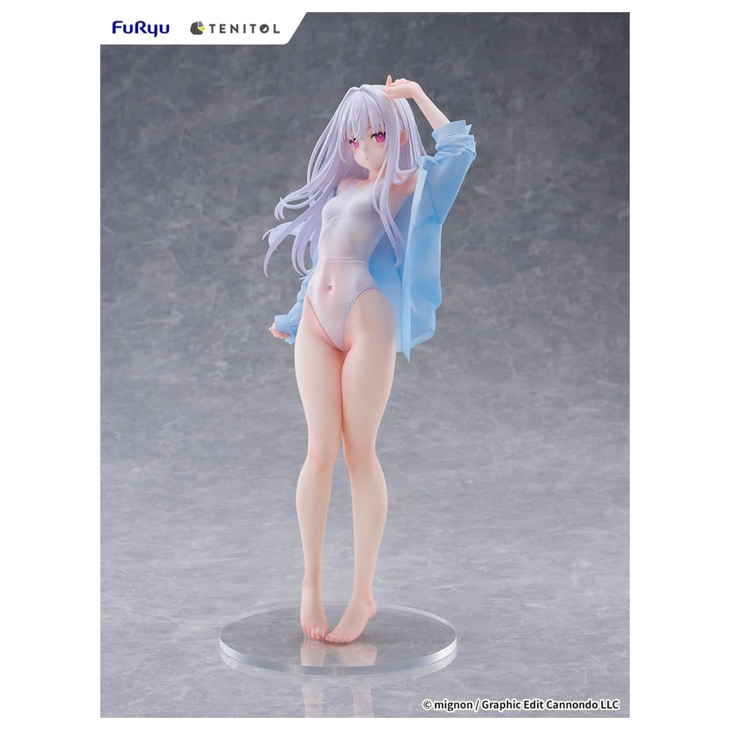 Mignon Works Tenitol Visoka PVC figura Shiro v kopalkah ver. 30 cm fotografija izdelka