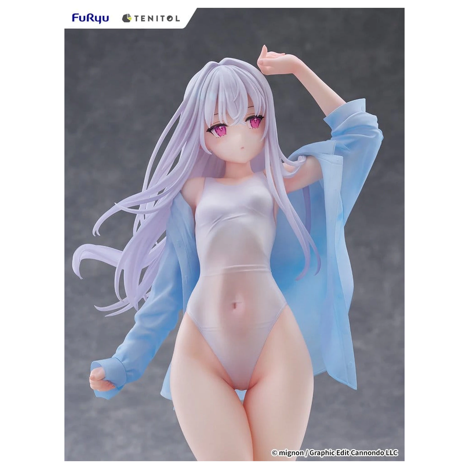 Mignon Works Tenitol Visoka PVC figura Shiro v kopalkah ver. 30 cm fotografija izdelka
