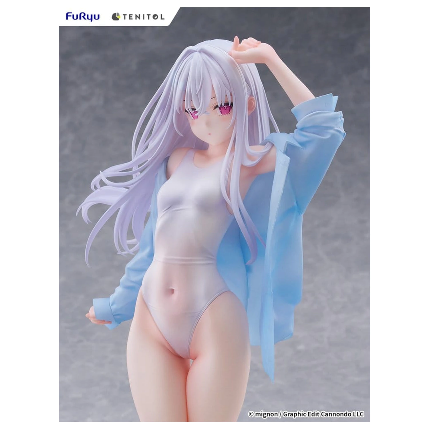 Mignon Works Tenitol Visoka PVC figura Shiro v kopalkah ver. 30 cm fotografija izdelka