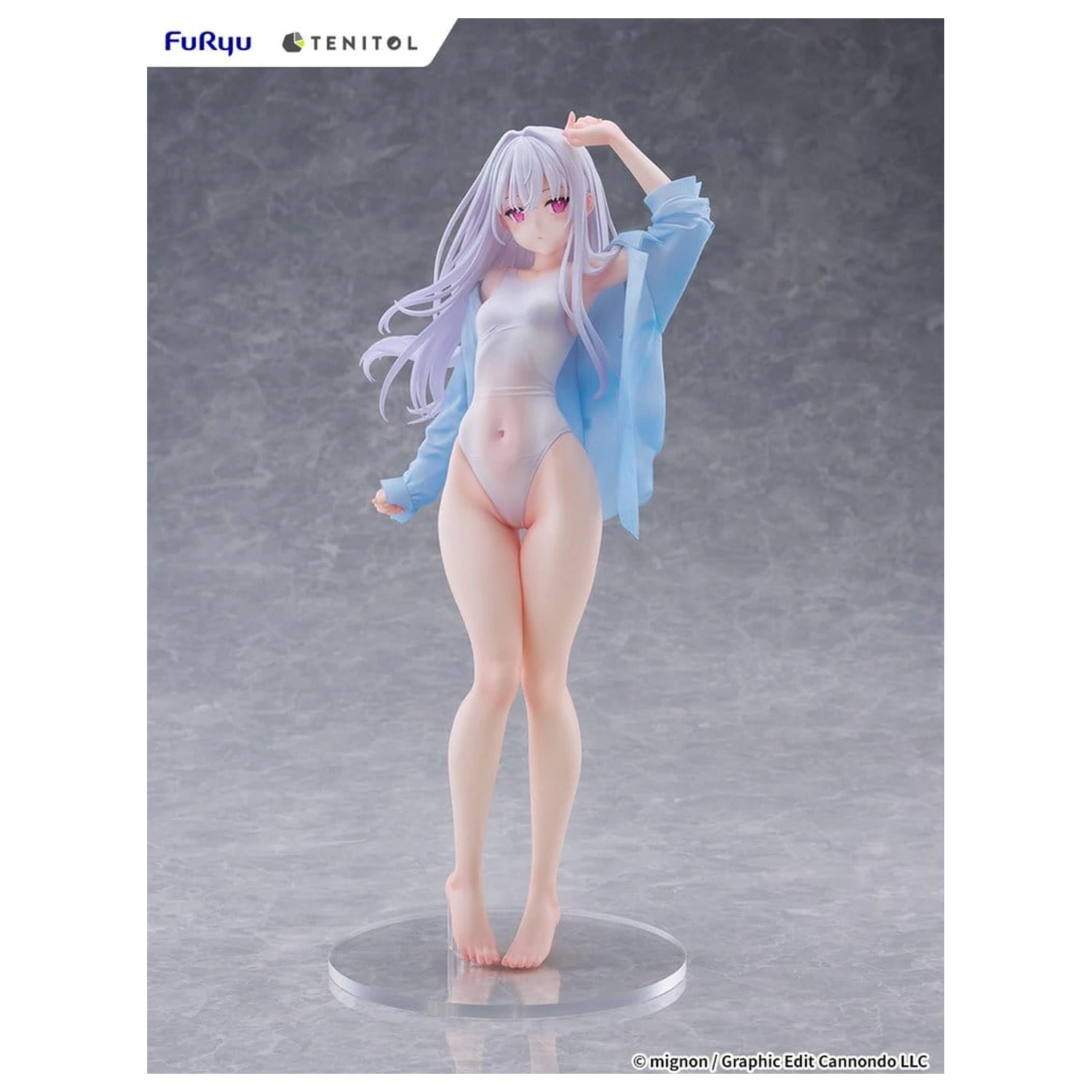Mignon Works Tenitol Visoka PVC figura Shiro v kopalkah ver. 30 cm fotografija izdelka