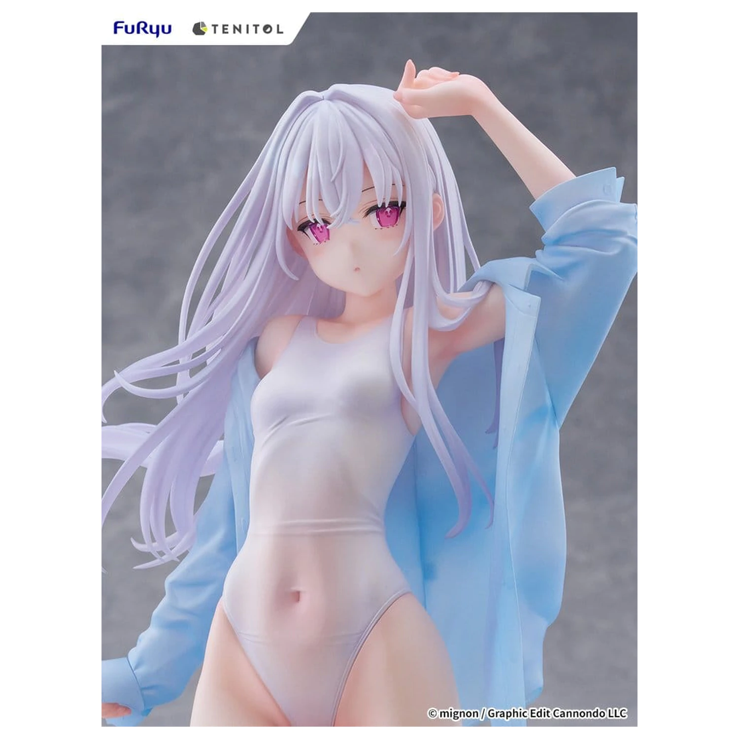 Mignon Works Tenitol Visoka PVC figura Shiro v kopalkah ver. 30 cm fotografija izdelka