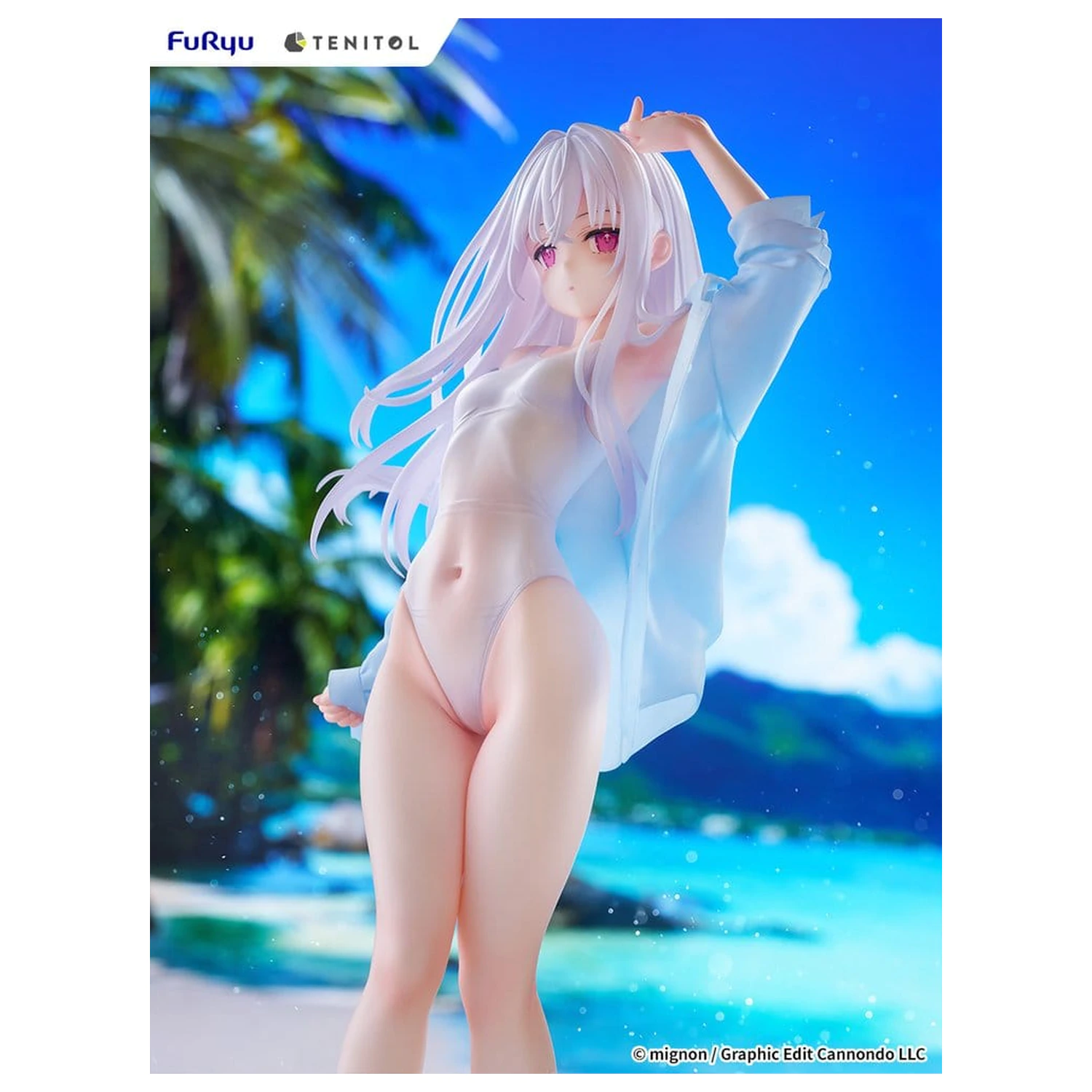 Mignon Works Tenitol Visoka PVC figura Shiro v kopalkah ver. 30 cm fotografija izdelka