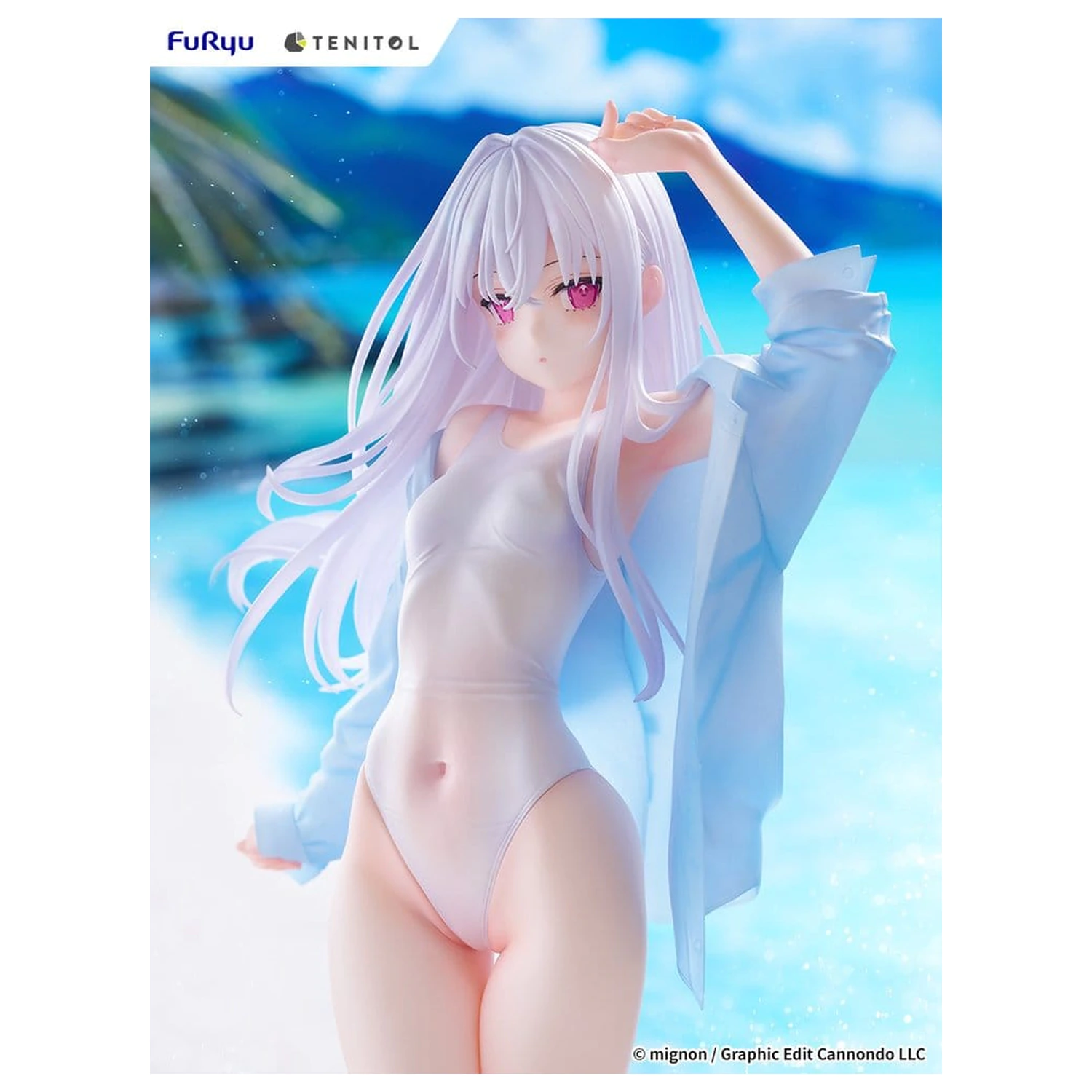 Mignon Works Tenitol Visoka PVC figura Shiro v kopalkah ver. 30 cm fotografija izdelka