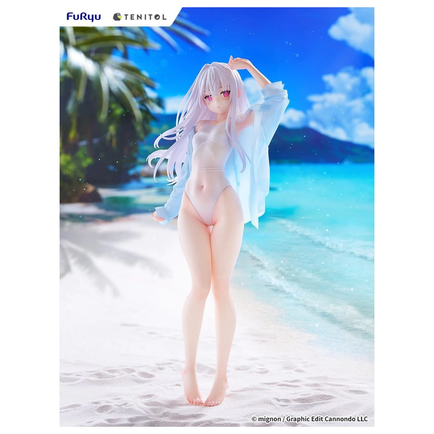 Mignon Works Tenitol Visoka PVC figura Shiro v kopalkah ver. 30 cm fotografija izdelka