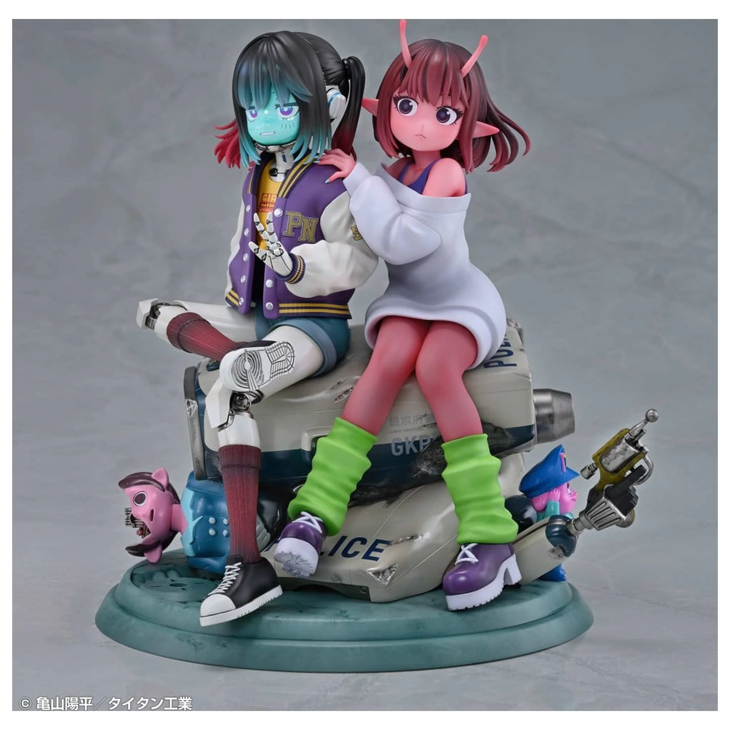 Milky Subway The Galactic Limited Express PVC figurice, paket 2 Chiharu & Makina 18 cm fotografija izdelka