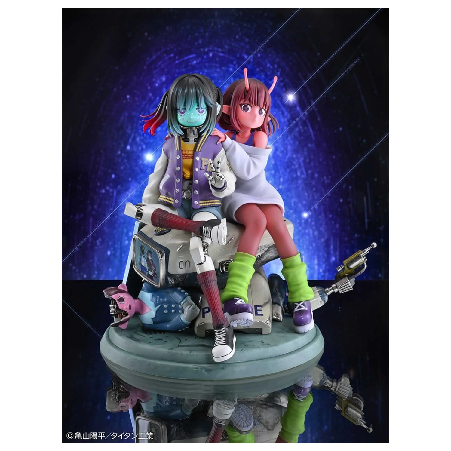 Milky Subway The Galactic Limited Express PVC figurice, paket 2 Chiharu & Makina 18 cm fotografija izdelka