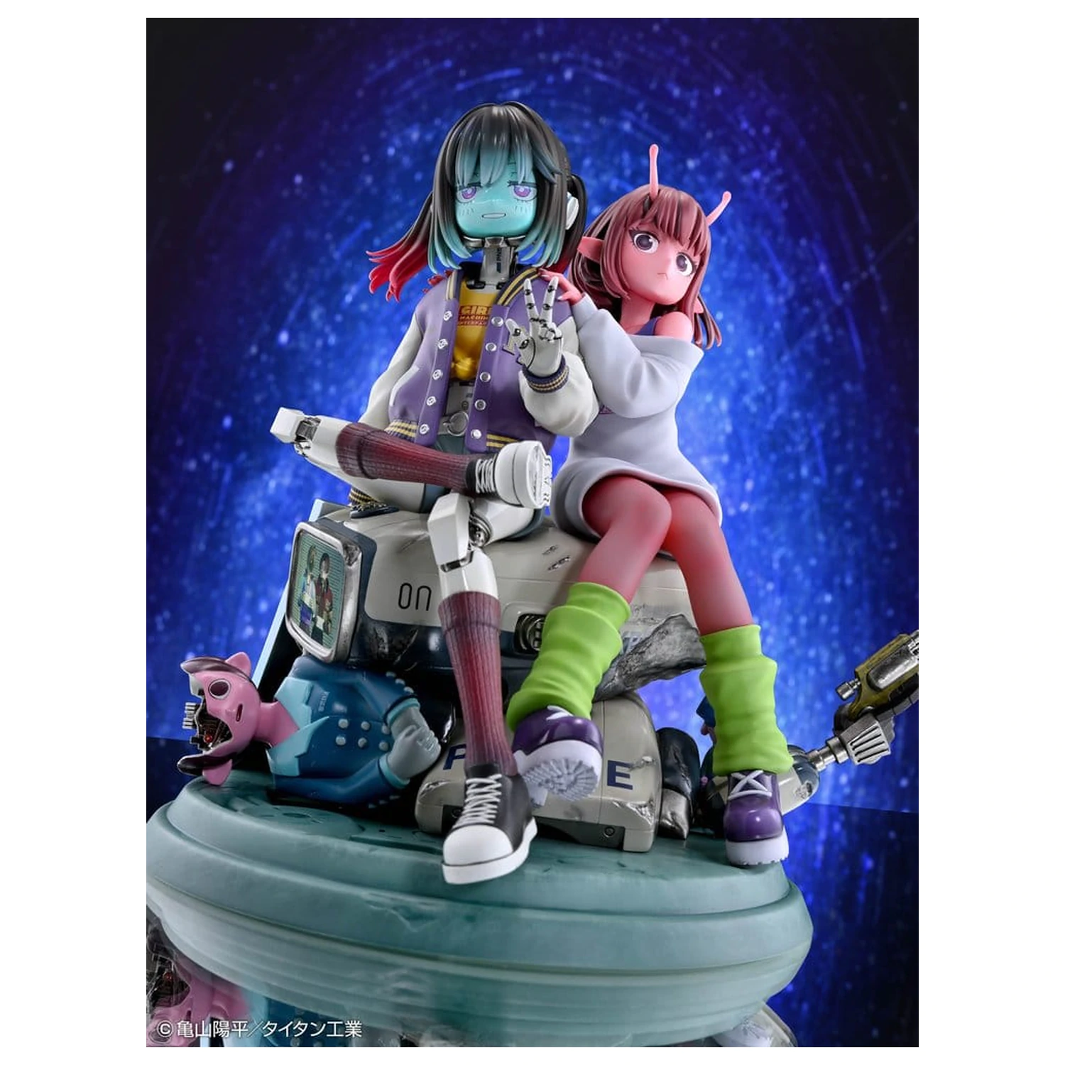 Milky Subway The Galactic Limited Express PVC figurice, paket 2 Chiharu & Makina 18 cm fotografija izdelka