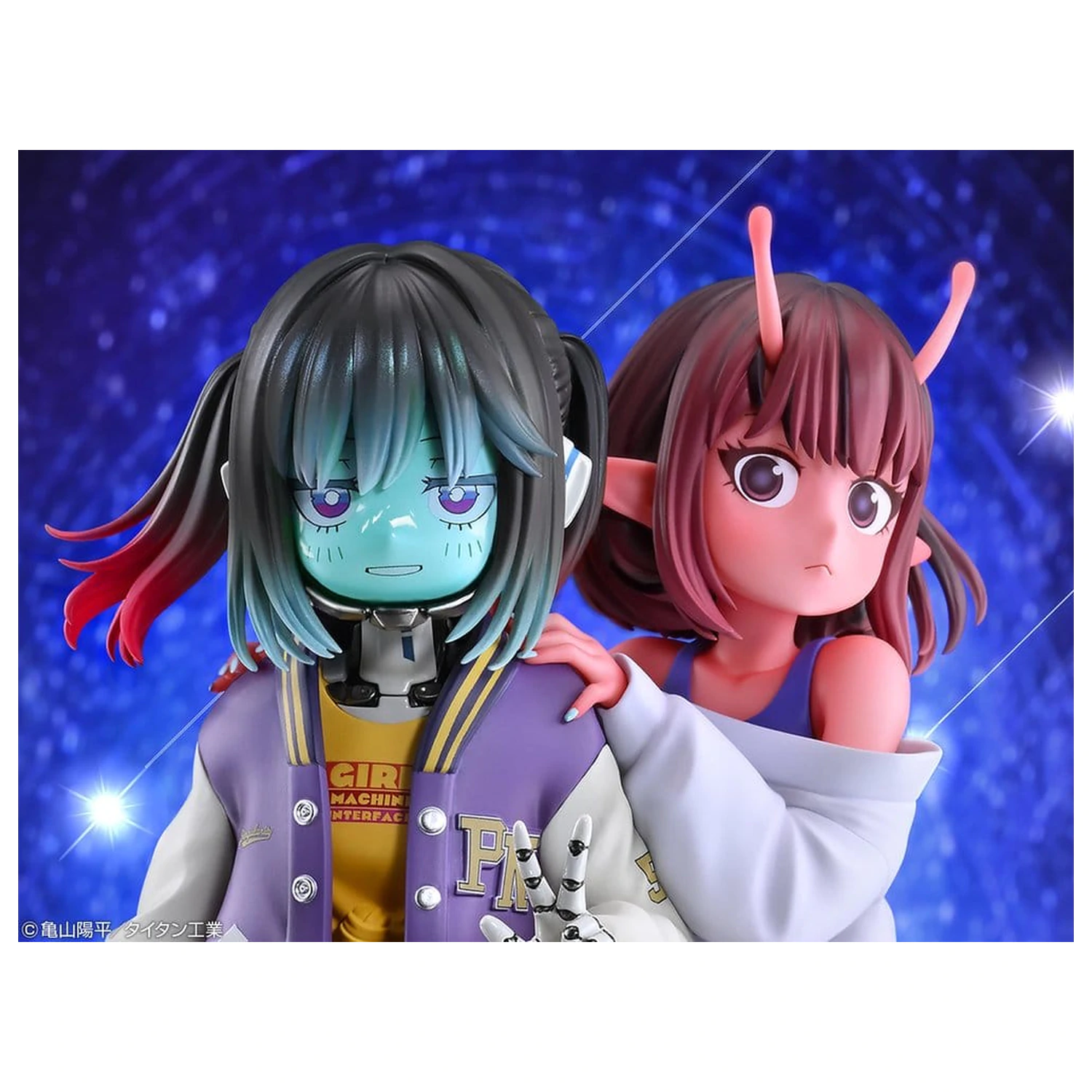 Milky Subway The Galactic Limited Express PVC figurice, paket 2 Chiharu & Makina 18 cm fotografija izdelka