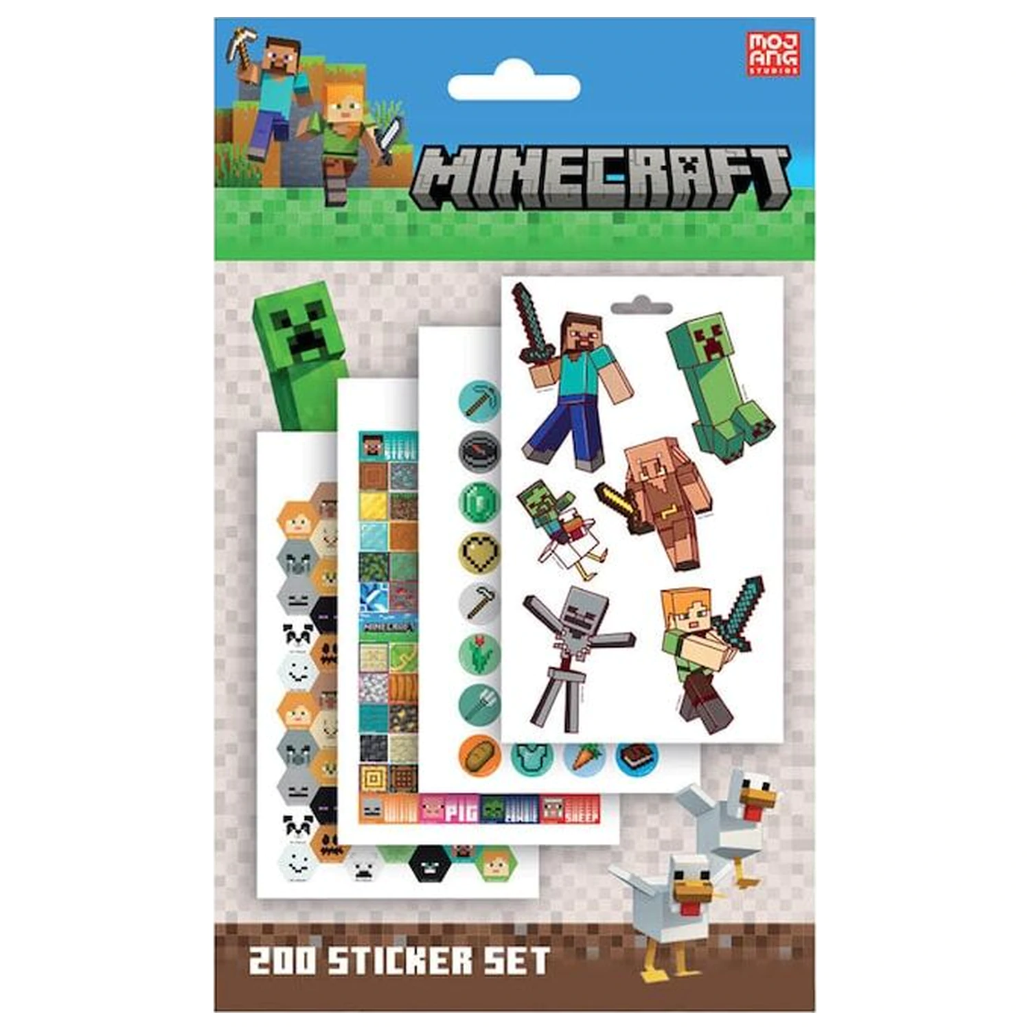 Minecraft set 200 nalepk fotografija izdelka