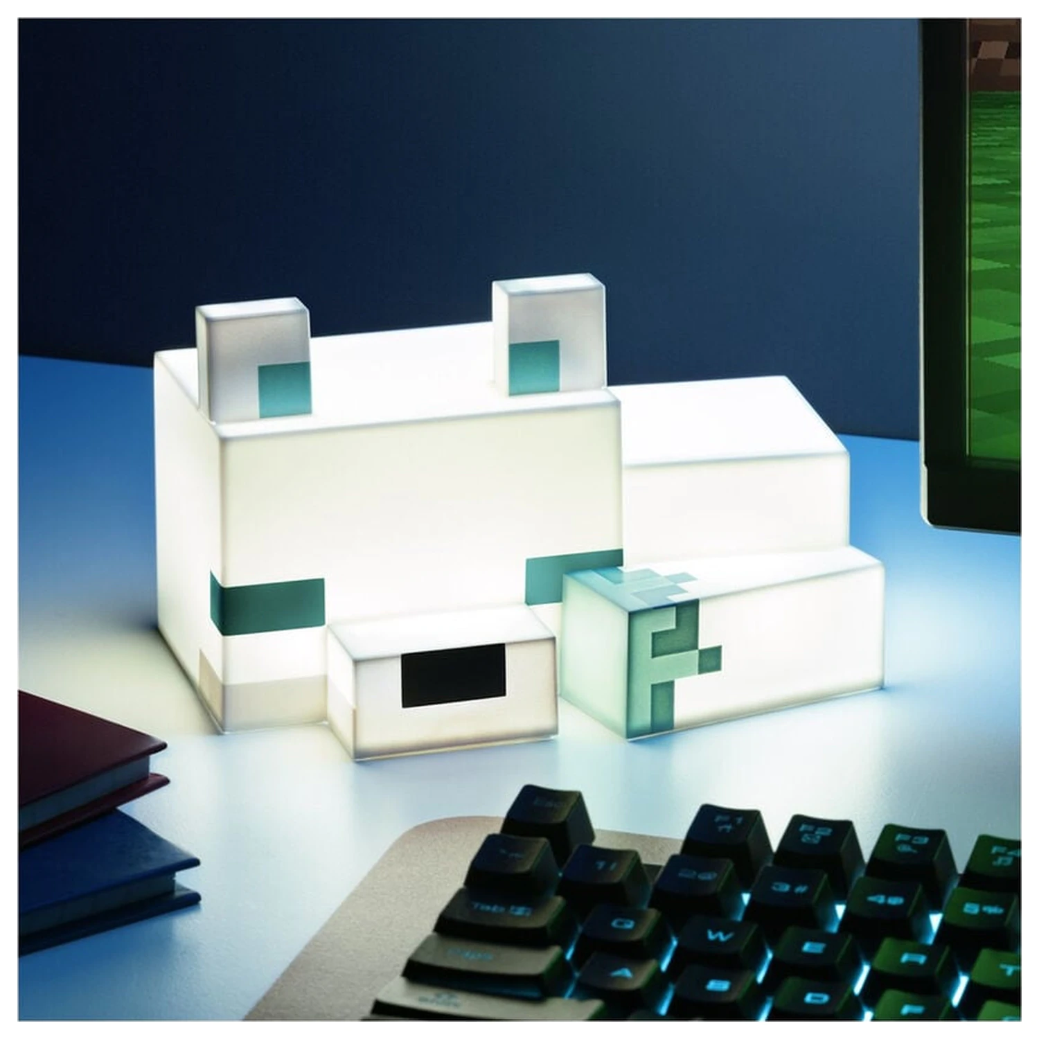 Minecraft 3D Arctic Fox Night Lučka fotografija izdelka