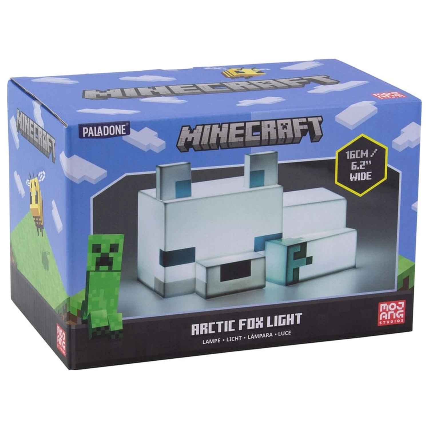 Minecraft 3D Arctic Fox Night Lučka fotografija izdelka