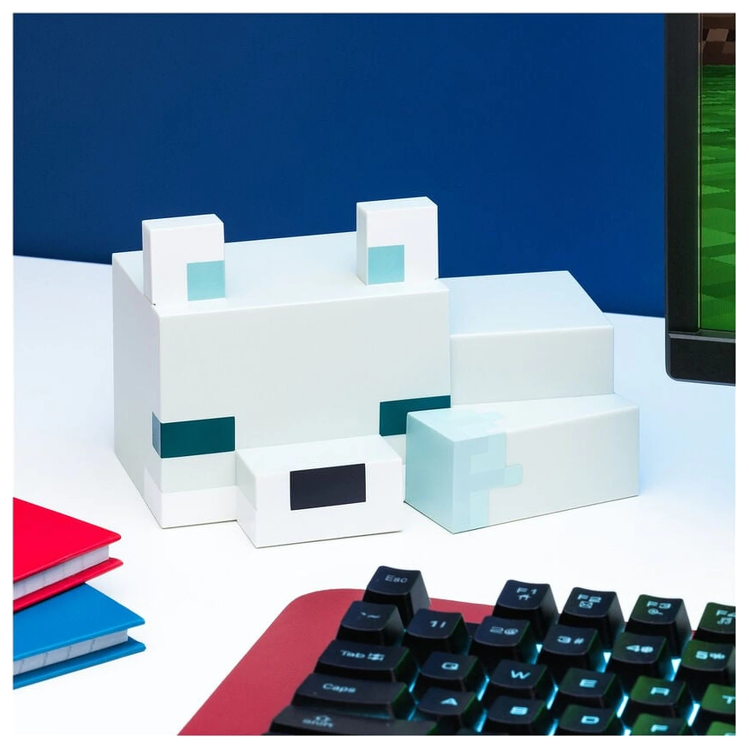 Minecraft 3D Arctic Fox Night Lučka fotografija izdelka
