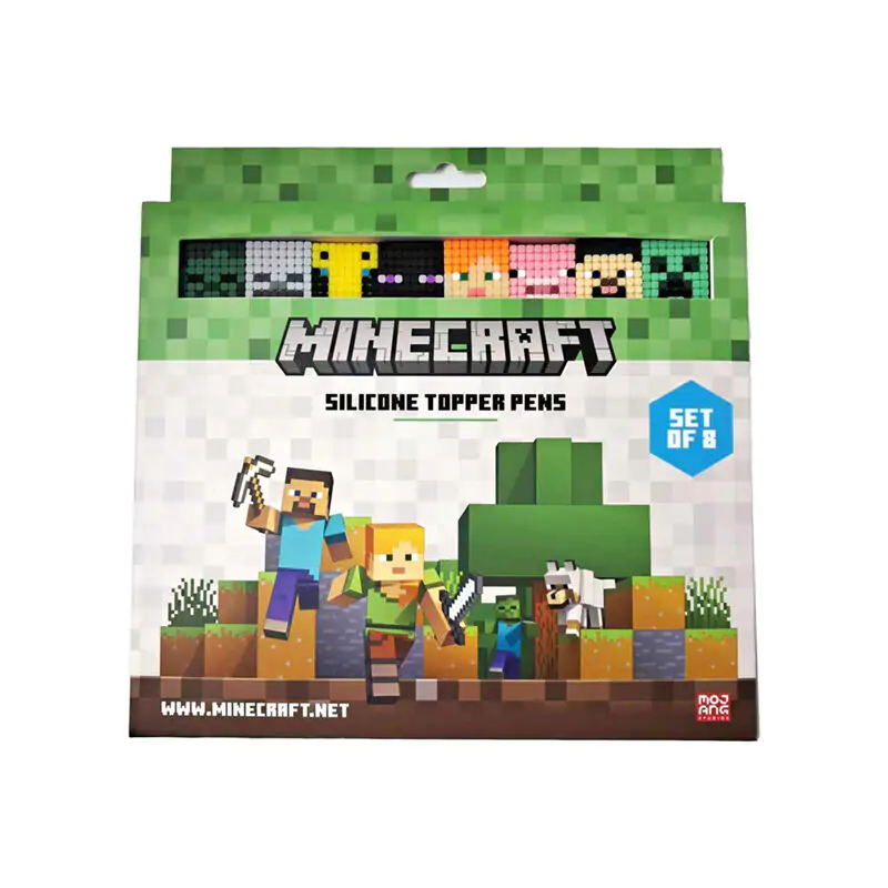 Minecraft Set 8 Flomastri Tanke Konice fotografija izdelka